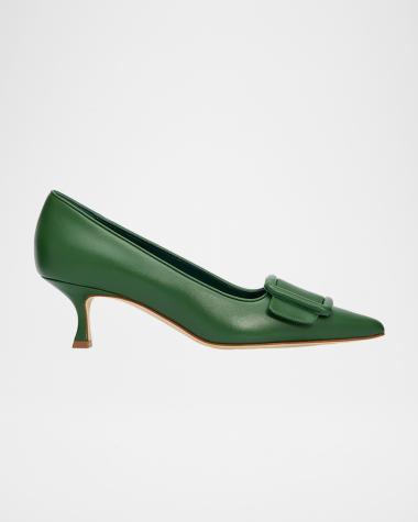 Manolo Blahnik Green Women's Shoes | Neiman Marcus