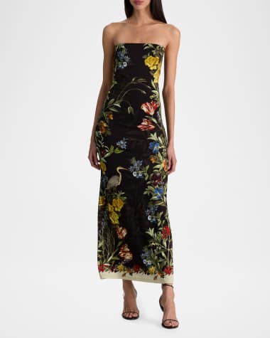 formal garden party dress PRETTYGARDEN Women's Summer Smocked Midi Tulle Dress, Apricot,S cut out details at the waist and polka dot details on the long ruffle sleeve Garden Party Dress