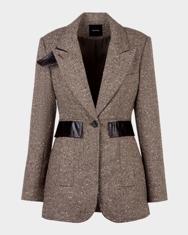 Quick LookView SimilarSPONSOREDSmytheHerringbone Tweed Tailored Boyfriend Blazer$795Friends & Family: 25% Off $596.25Earn 2x InCircle Points