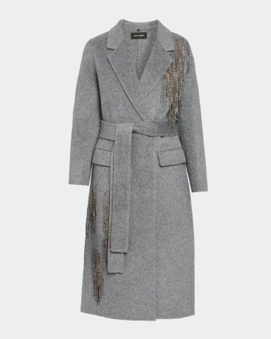 ladies grey dress coat Gray Designer Coats for Women grey wool coat womens