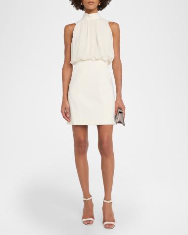 neiman marcus white cocktail dresses Cinq à Sept Size (Women's):L 1970's style white satin mini dress Beaded Strapless Slit Mermaid Dive into elegance with