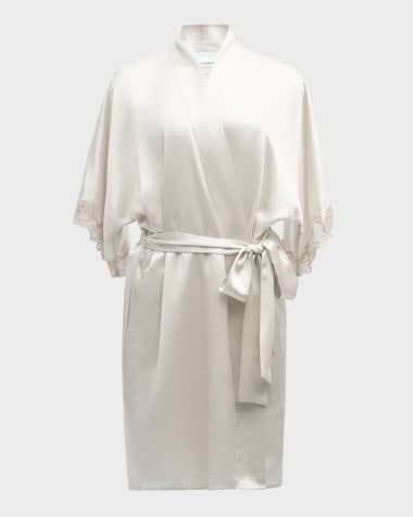 Christine Lingerie Bijoux Short Silk Robe