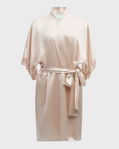 Christine Lingerie Bijoux Short Silk Robe