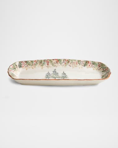 Arte Italica Natale Rectangular Tray