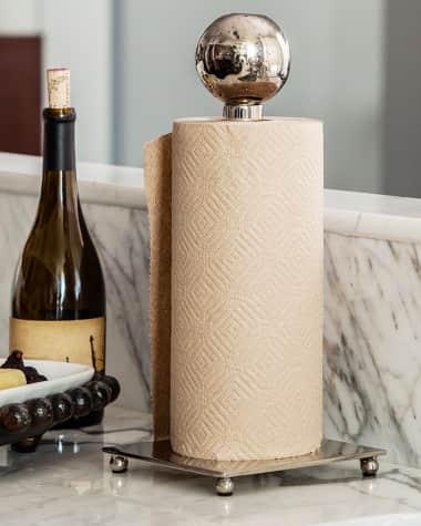 Jan Barboglio Posada Nickel Paper Towel Holder