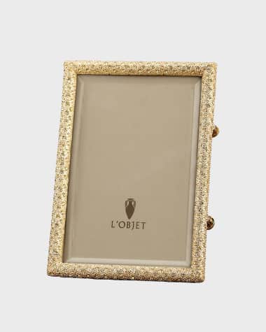L'Objet Pave Gold Picture Frame, 8" x 10"