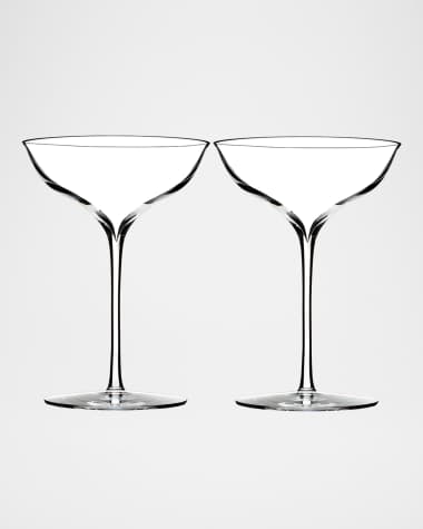 Waterford Crystal Elegance Champagne Coupe, Set of 2