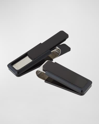 M Clip Black-Plated Aluminum-Inset Money Clip