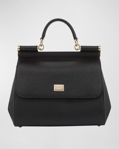 Dolce&Gabbana Sicily Medium Calf Leather Satchel Bag