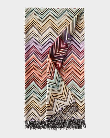Missoni Home Perseo Zigzag Wool/Cashmere Throw, 51" x 75"