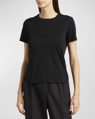 THE ROW Wesler Short-Sleeve Top