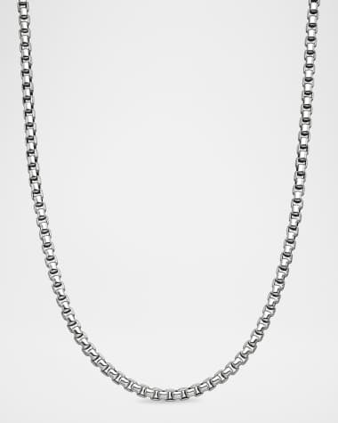 David Yurman Men's Box Chain Necklace in Silver, 5.2mm, 20"L