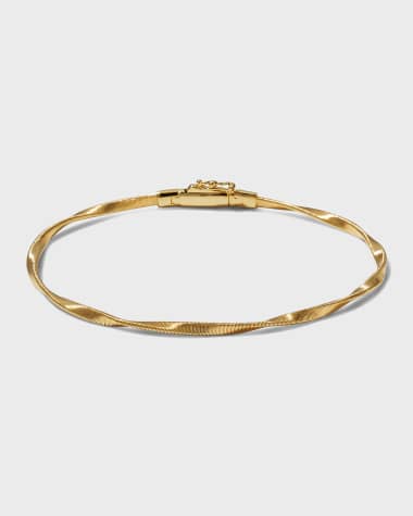 Marco Bicego Marrakech 18K Gold Twisted Bangle Bracelet