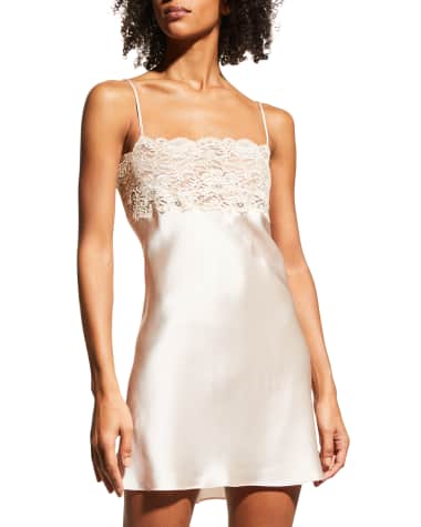 Luxury silk satin lace bridal babydoll nightwear