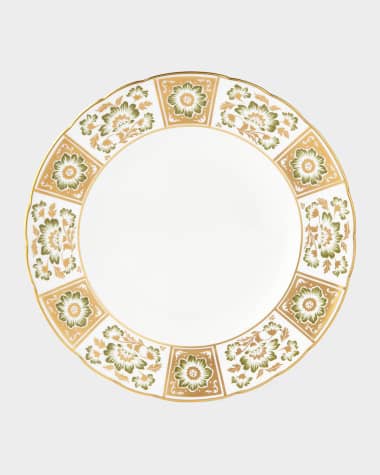 Royal Crown Derby Derby Panel Green Dinner Plate