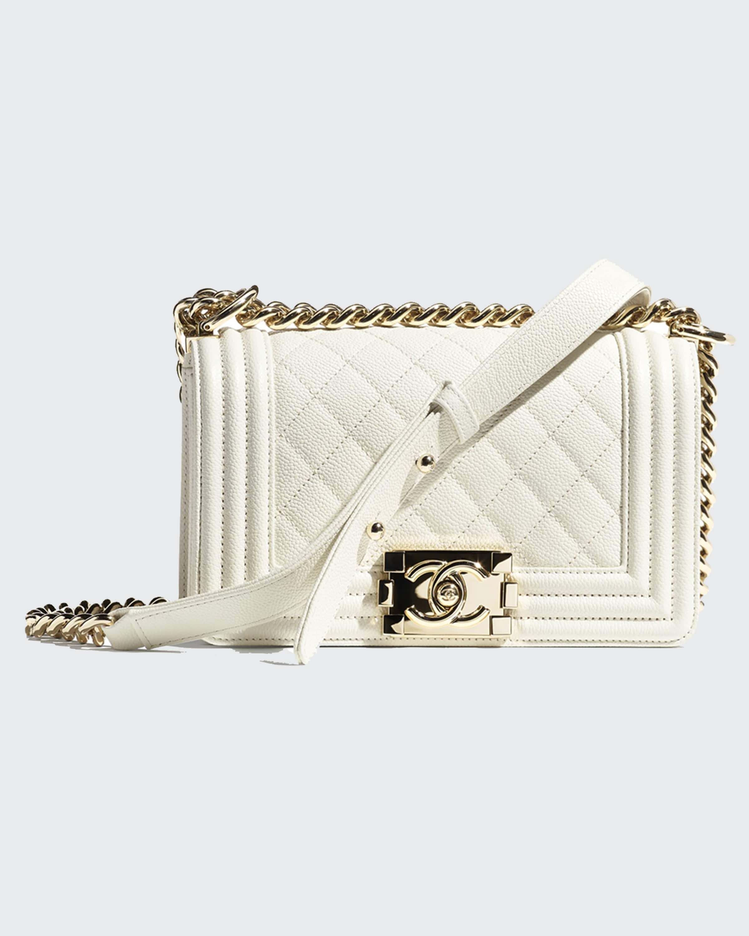 White Chanel Boy Bag vlr.eng.br