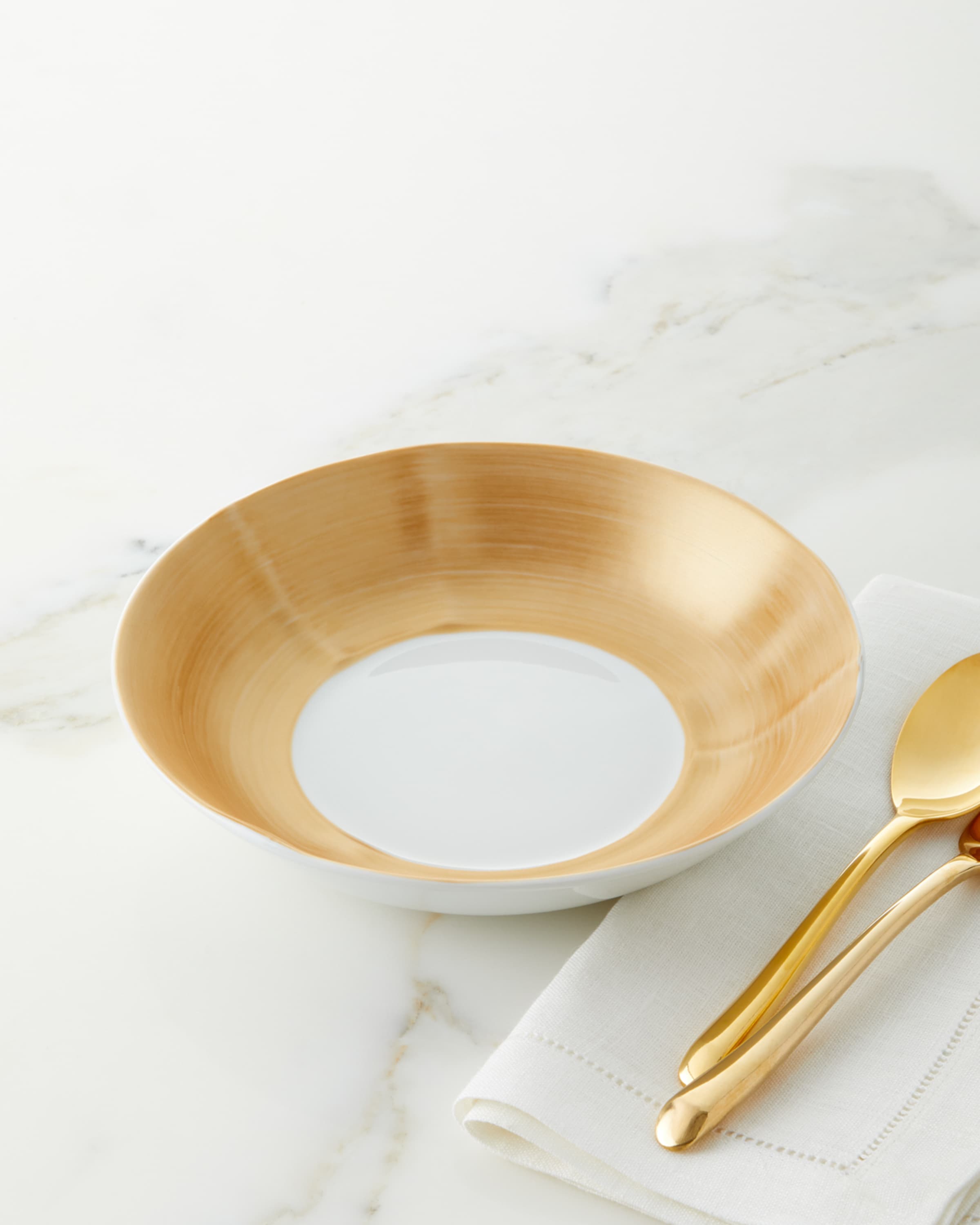 Neiman Marcus Brushstroke Pasta Bowls, Set of 4