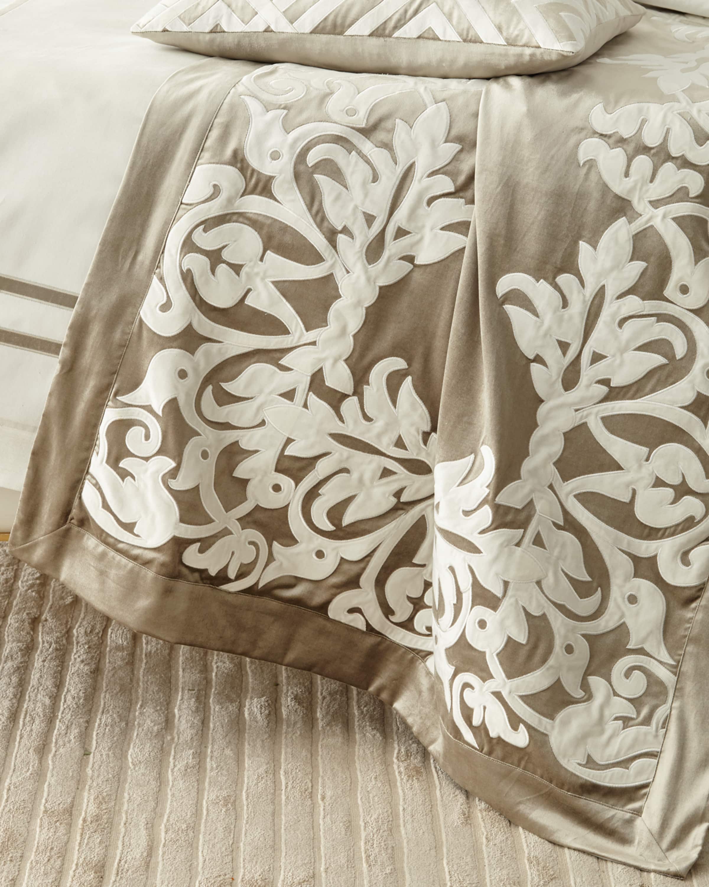 Lili Alessandra Diana Fawn Velvet Throw