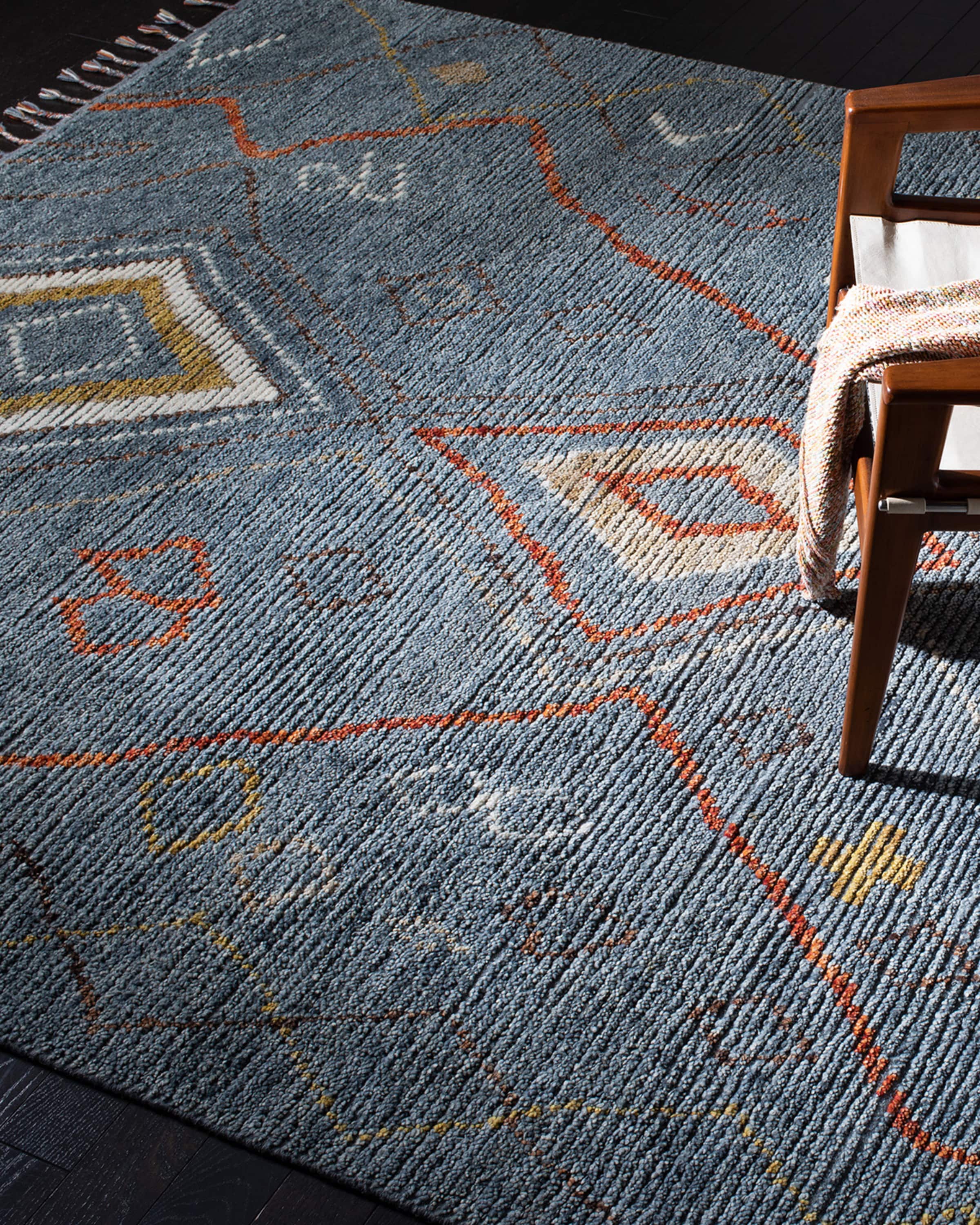 Lauren Ralph Lauren Nahla Blue Hand-Knotted Rug, 5' x 8'