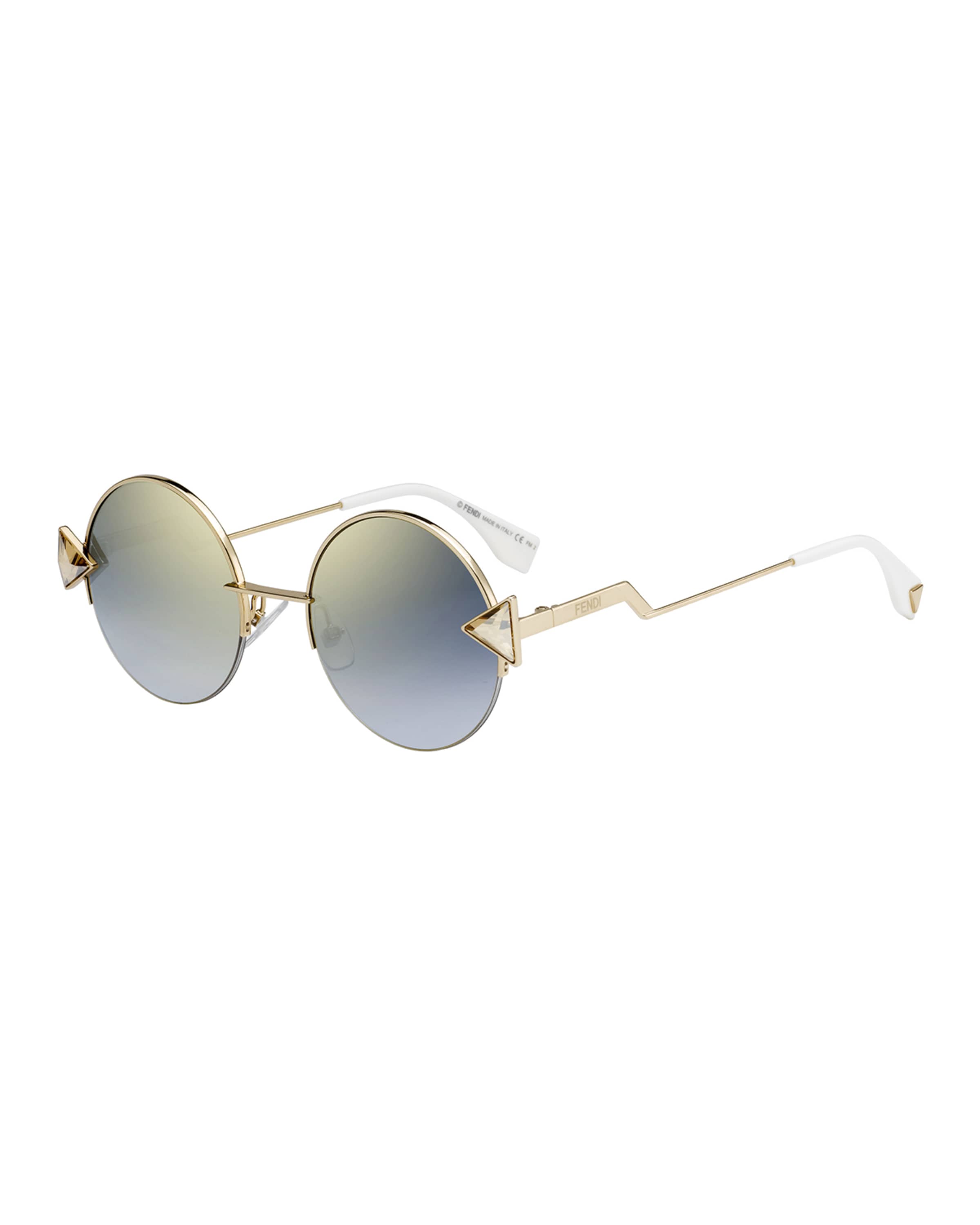 Fendi rainbow cheap round sunglasses