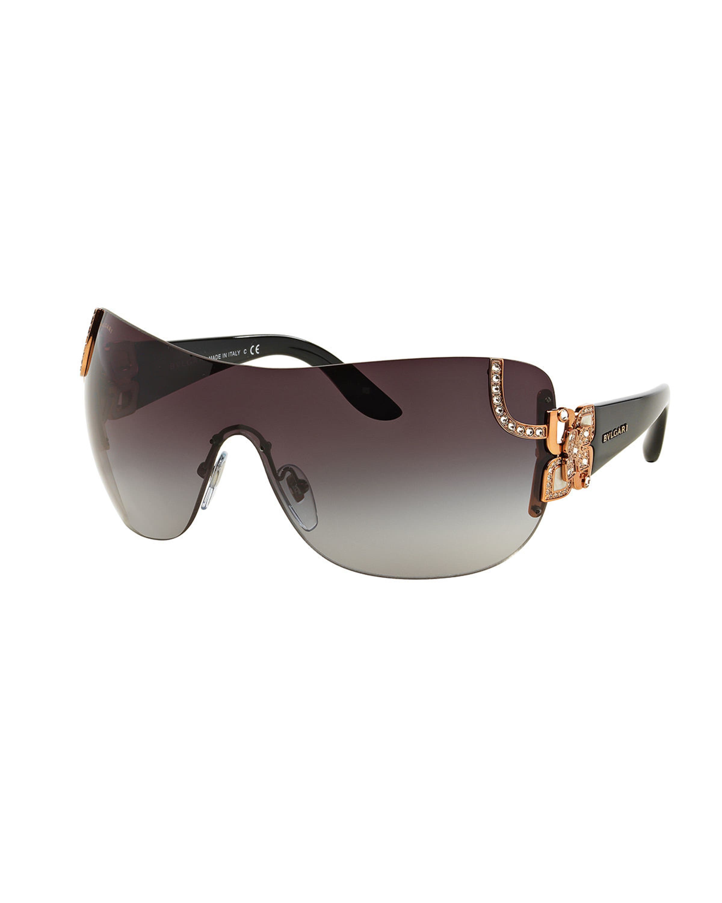 Bvlgari shield sunglasses clearance