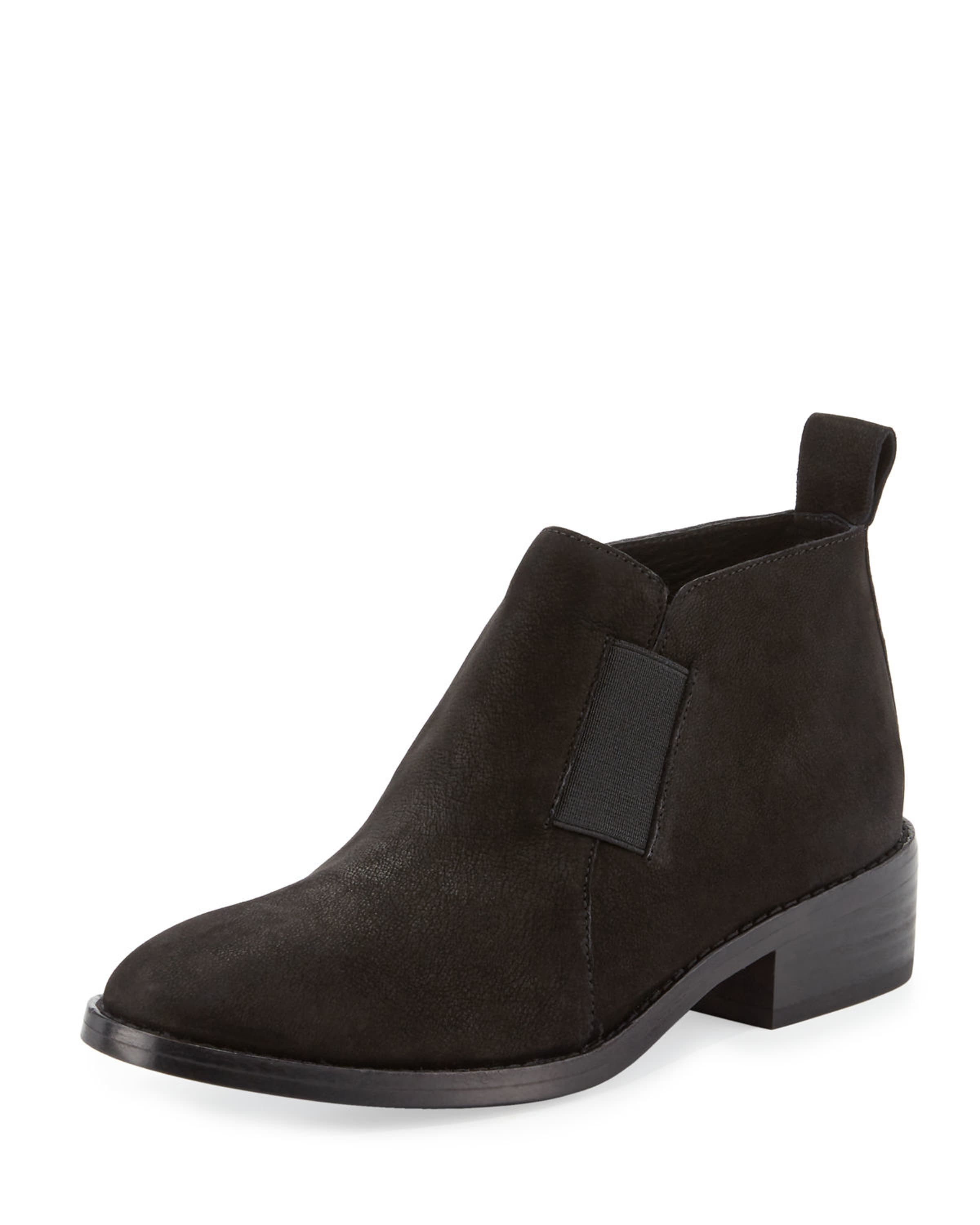 Eileen Fisher Mood Nubuck Flat Bootie Neiman Marcus