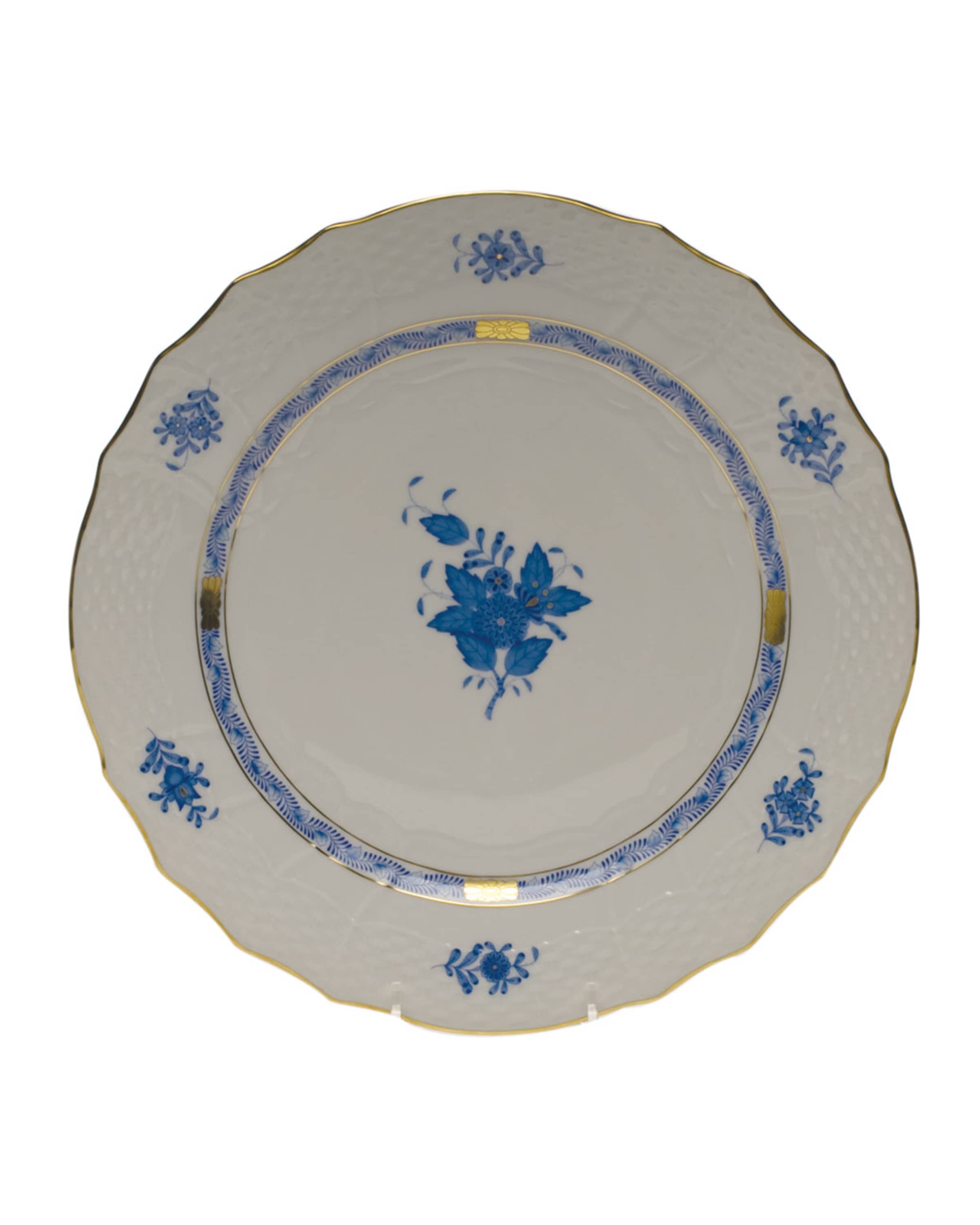 Herend Chinese Bouquet Blue Service Plate