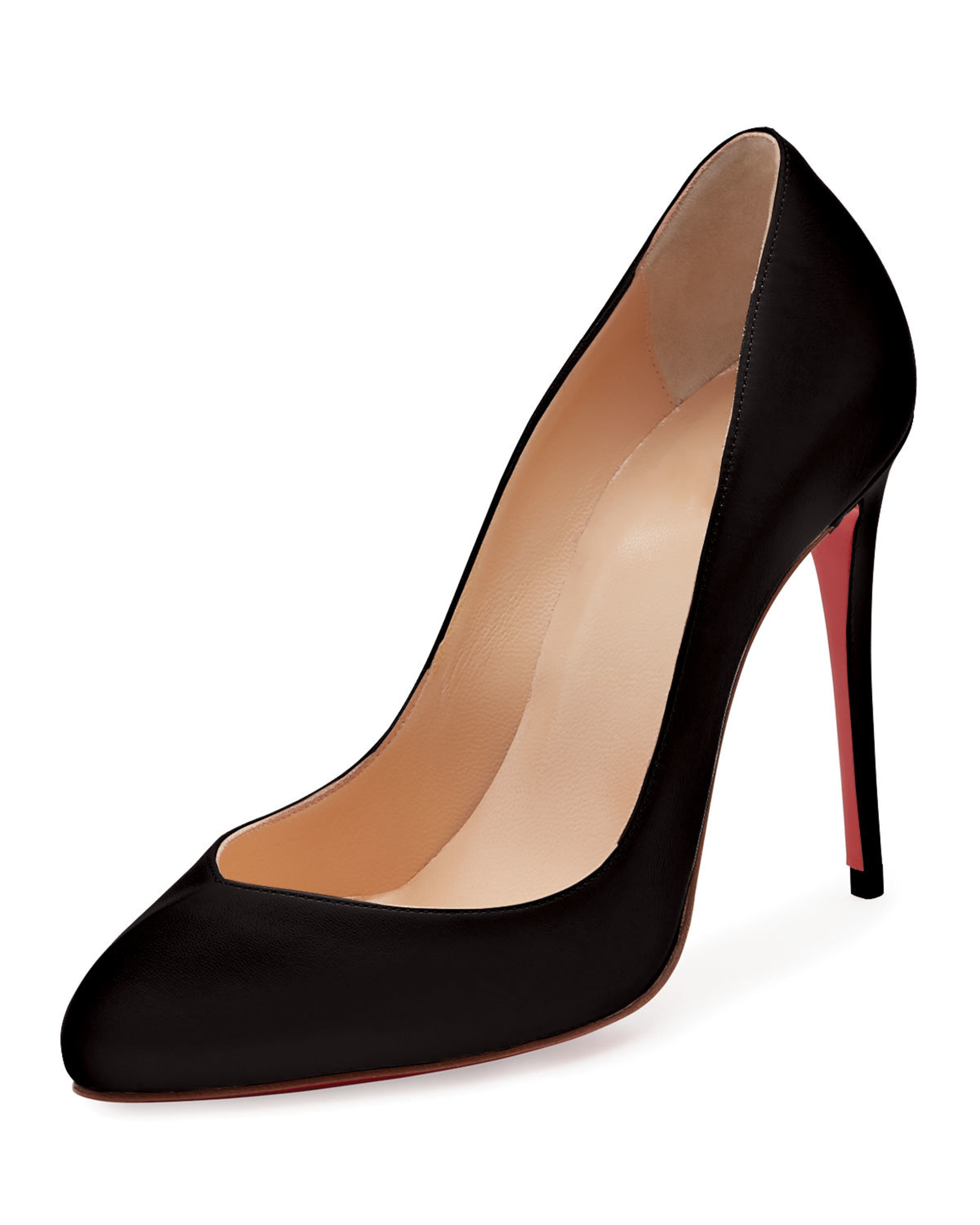 Christian Louboutin Breche Leather 100mm Red Sole Pump |