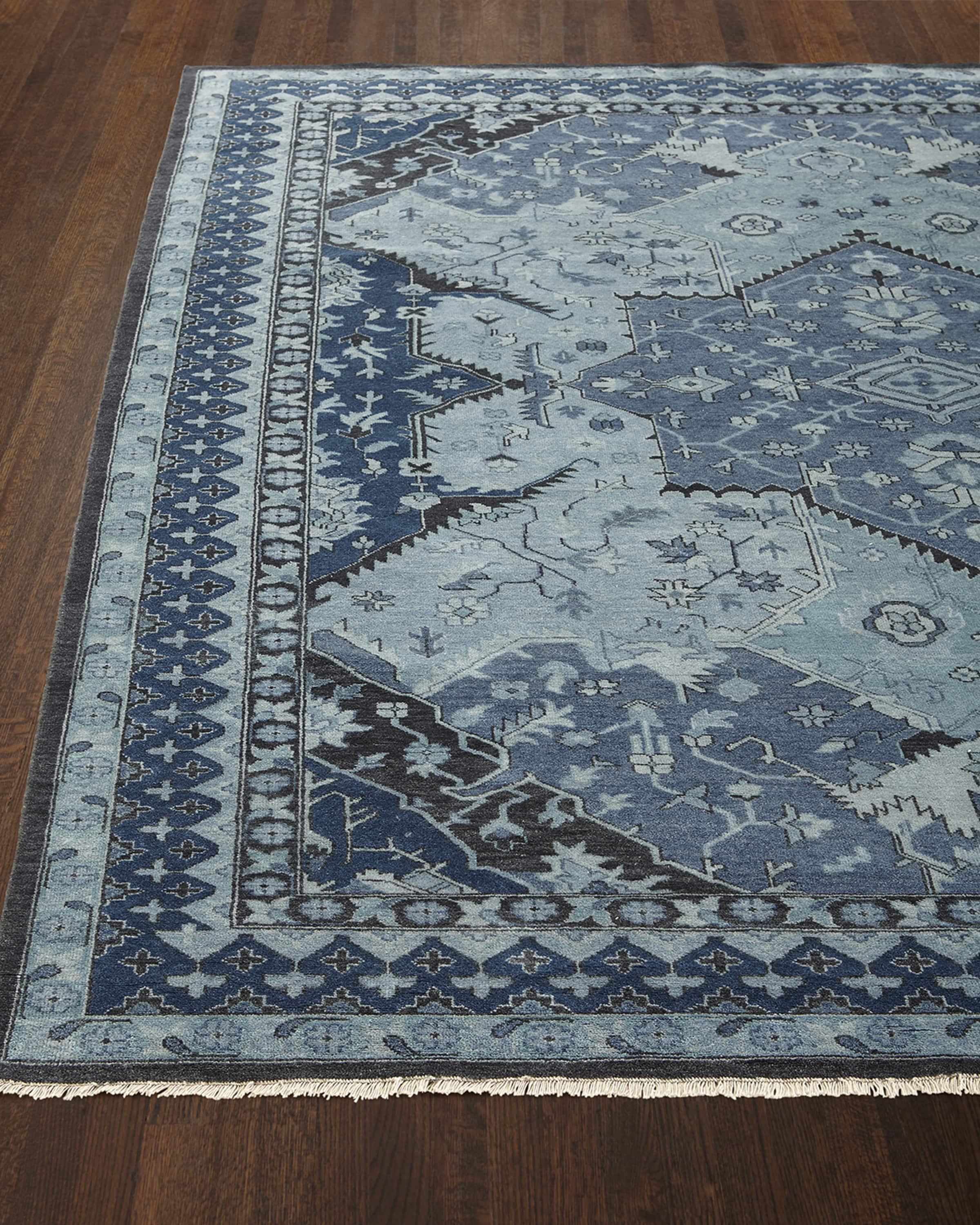 Ralph Lauren Home Reynolds Blue Rug, 9' x 12'