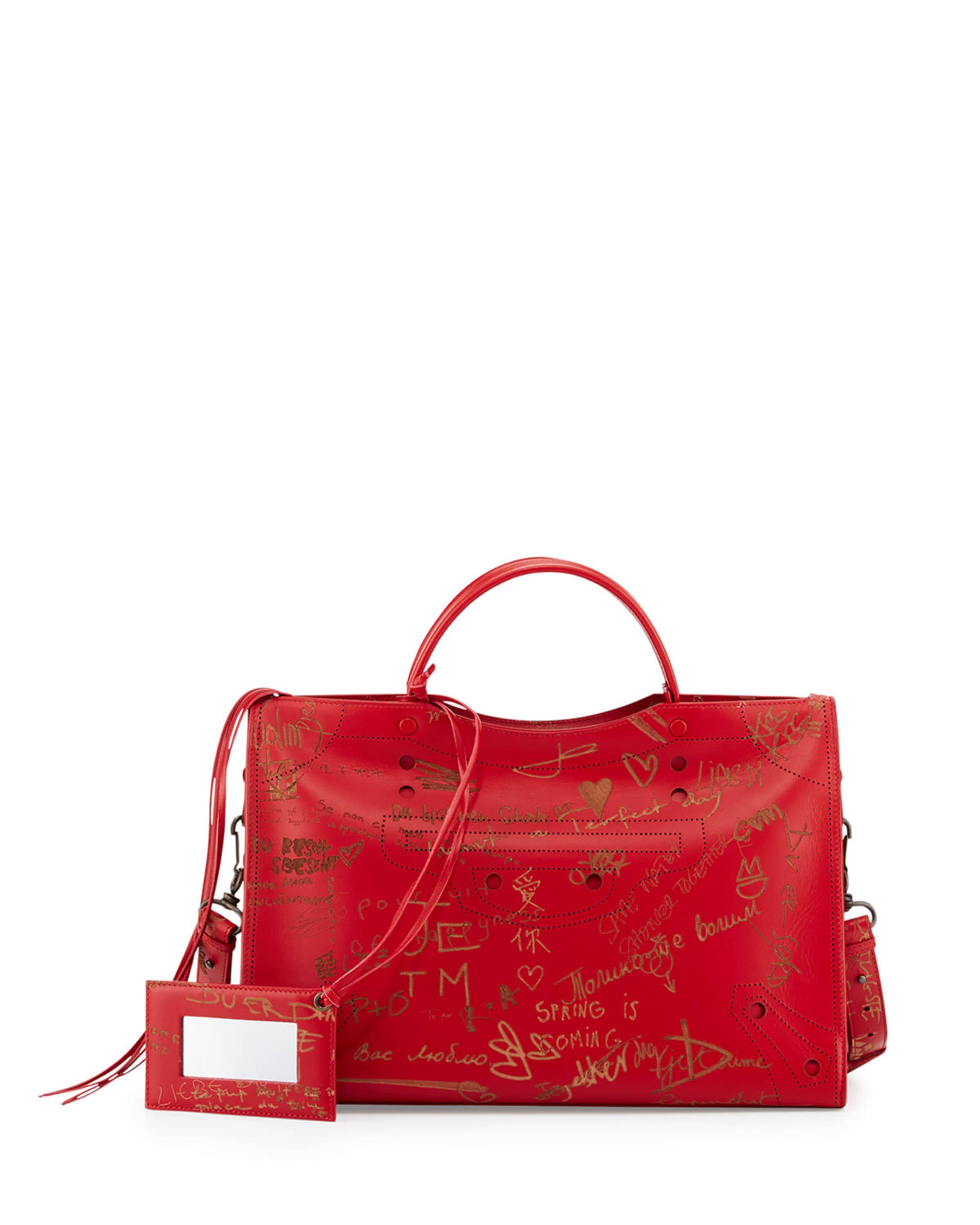 Balenciaga blackout city aj shoulder bag hotsell