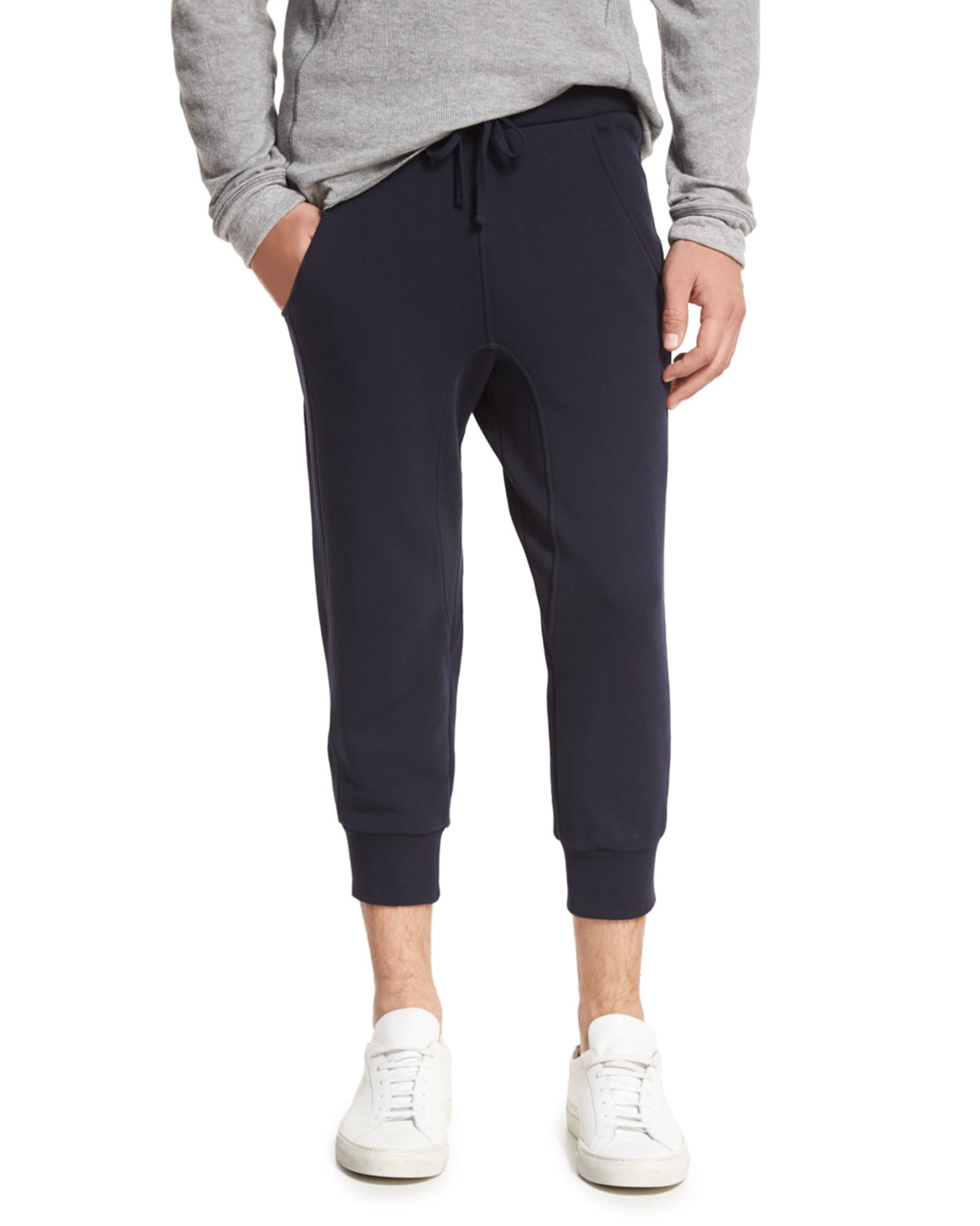 Mens cropped athletic pants Clearance