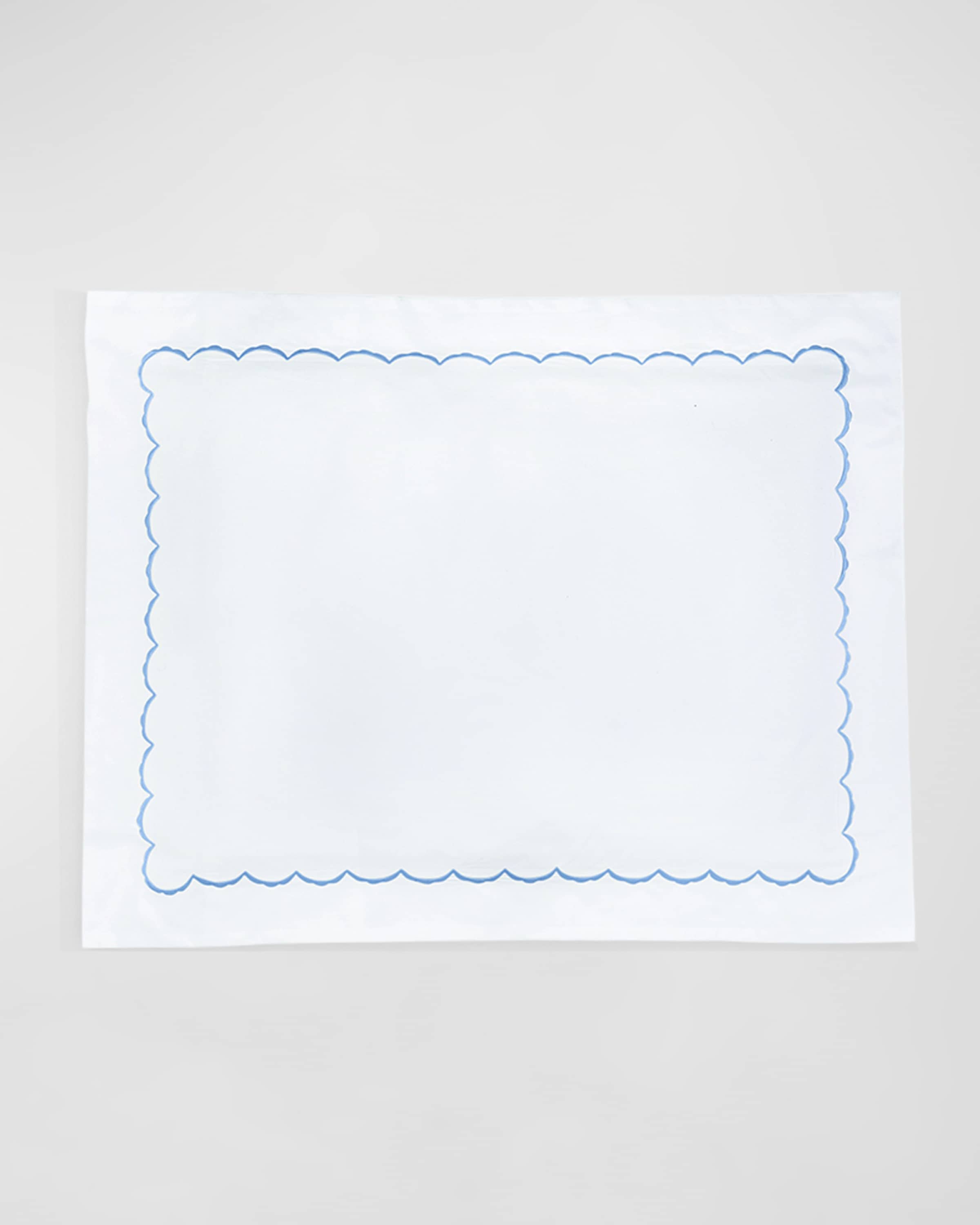 Matouk King Scallops Embroidered Sham