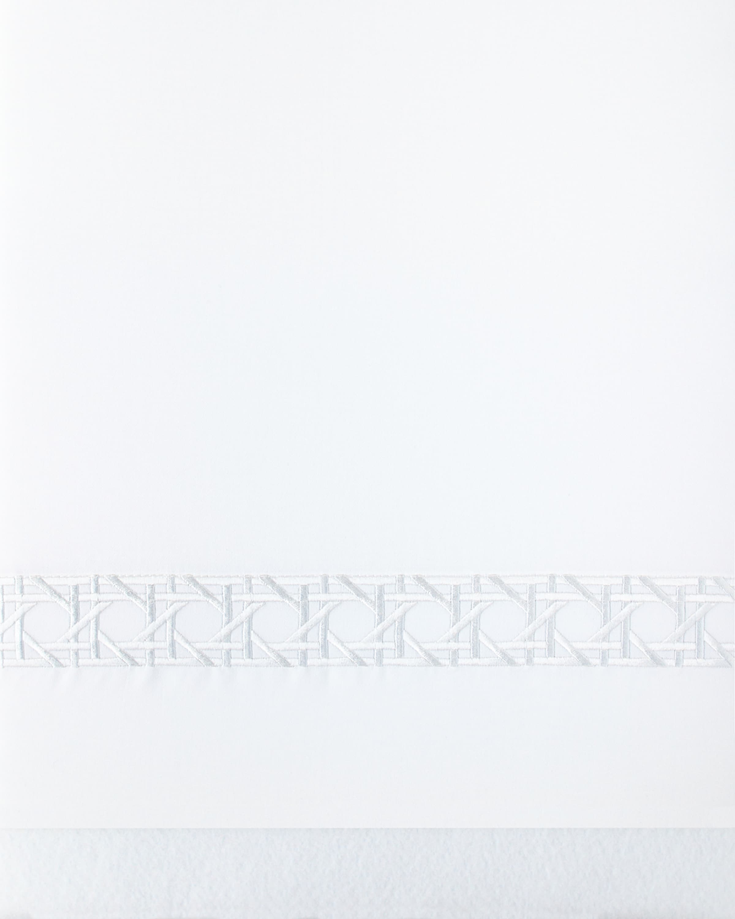 Sferra Queen 4-Piece Cane-Embroidered 400 Thread-Count Sheet Set