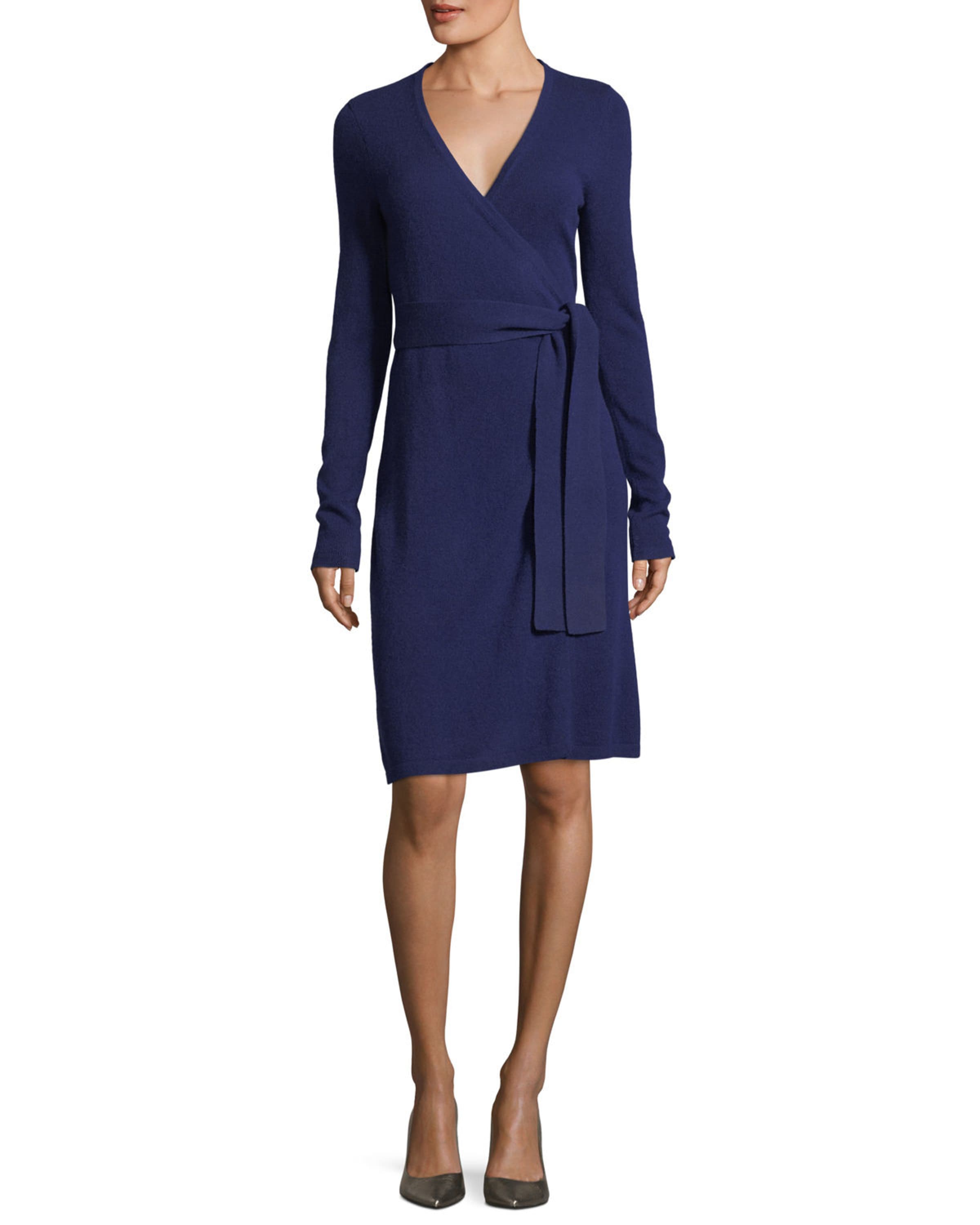 Dvf linda cashmere dress discount