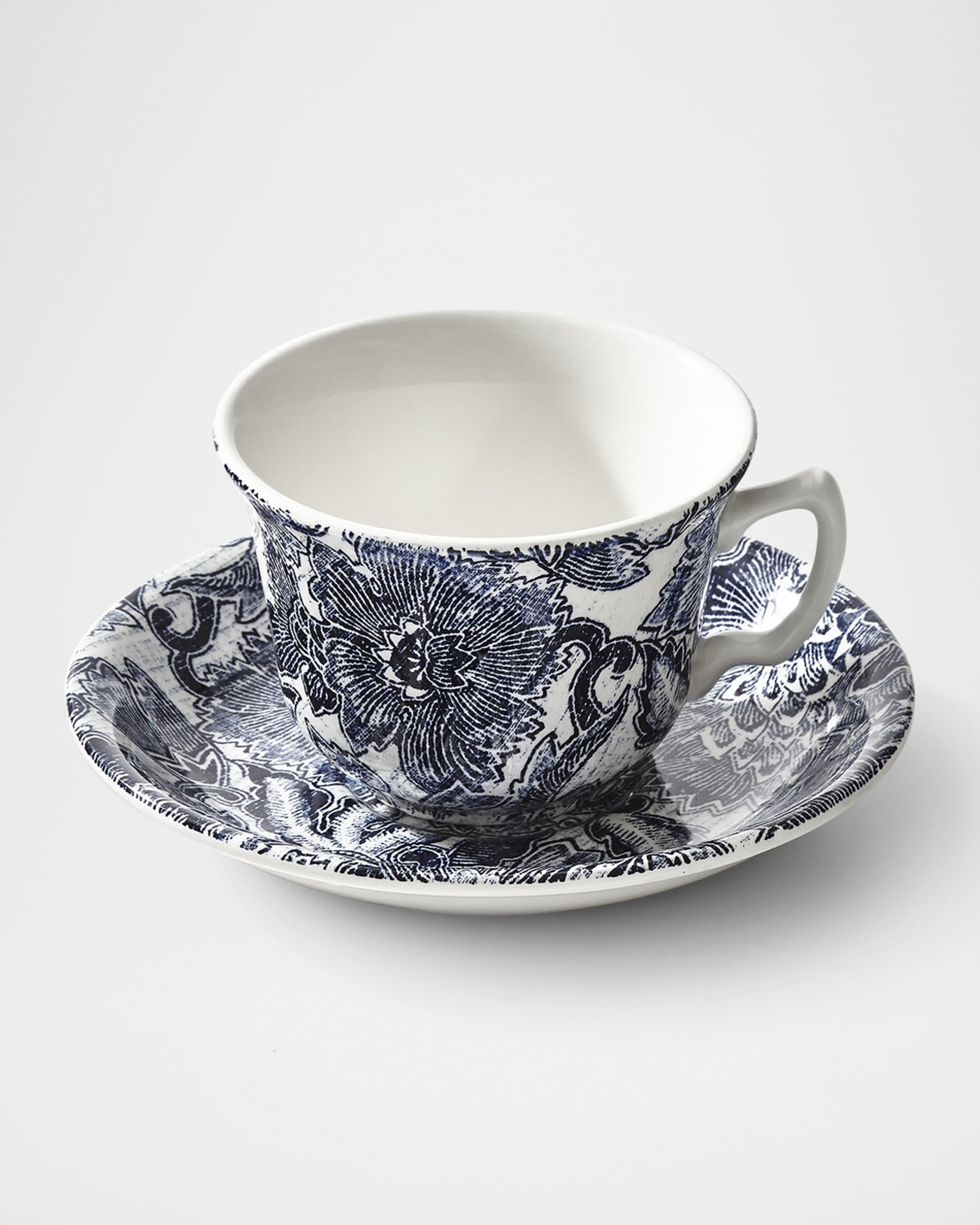 Ralph Lauren Home Burleigh Faded Peony Tea Cup & Saucer