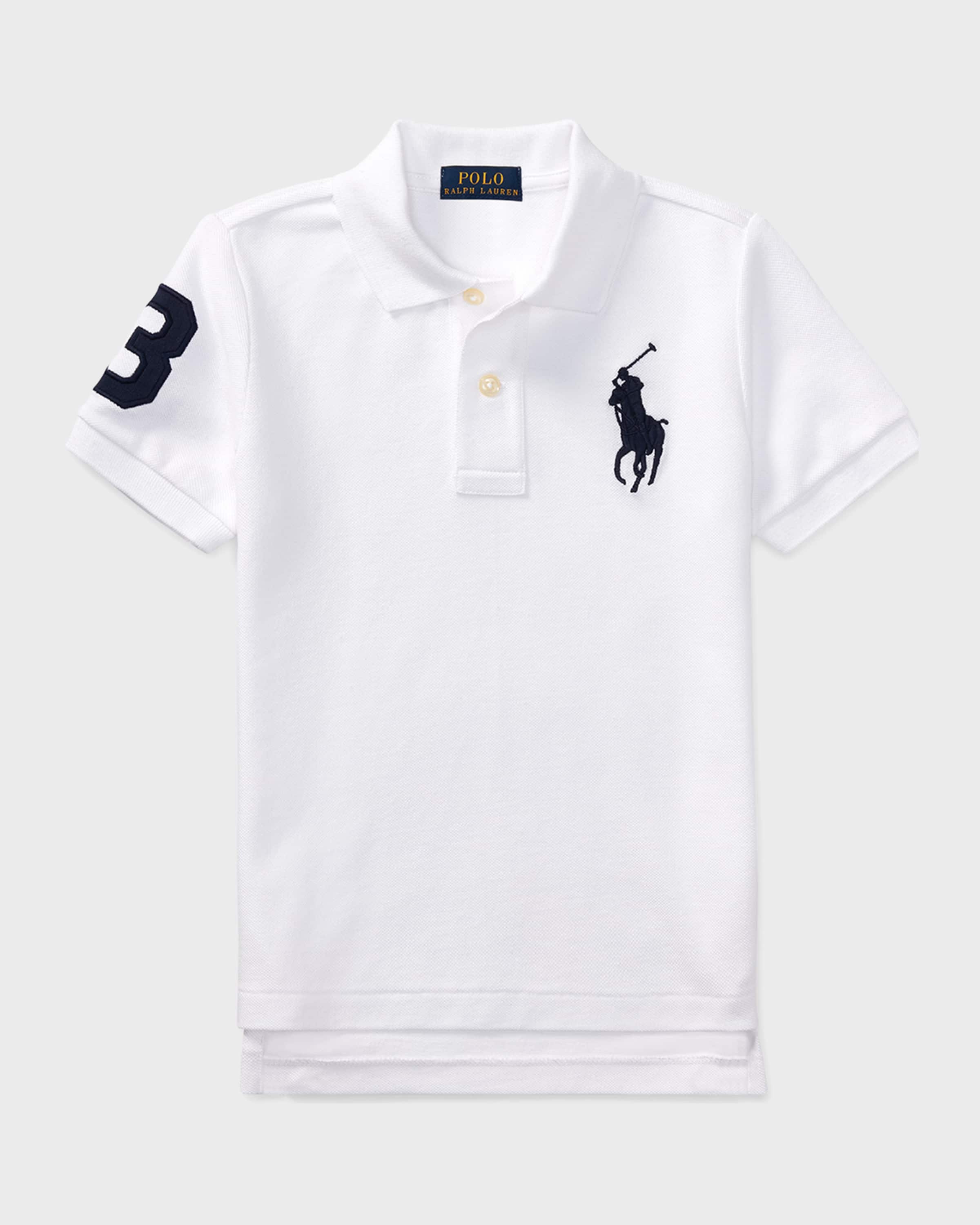 Ralph Lauren Childrenswear Boy's Big Pony Pique Knit Polo, Size 2-7
