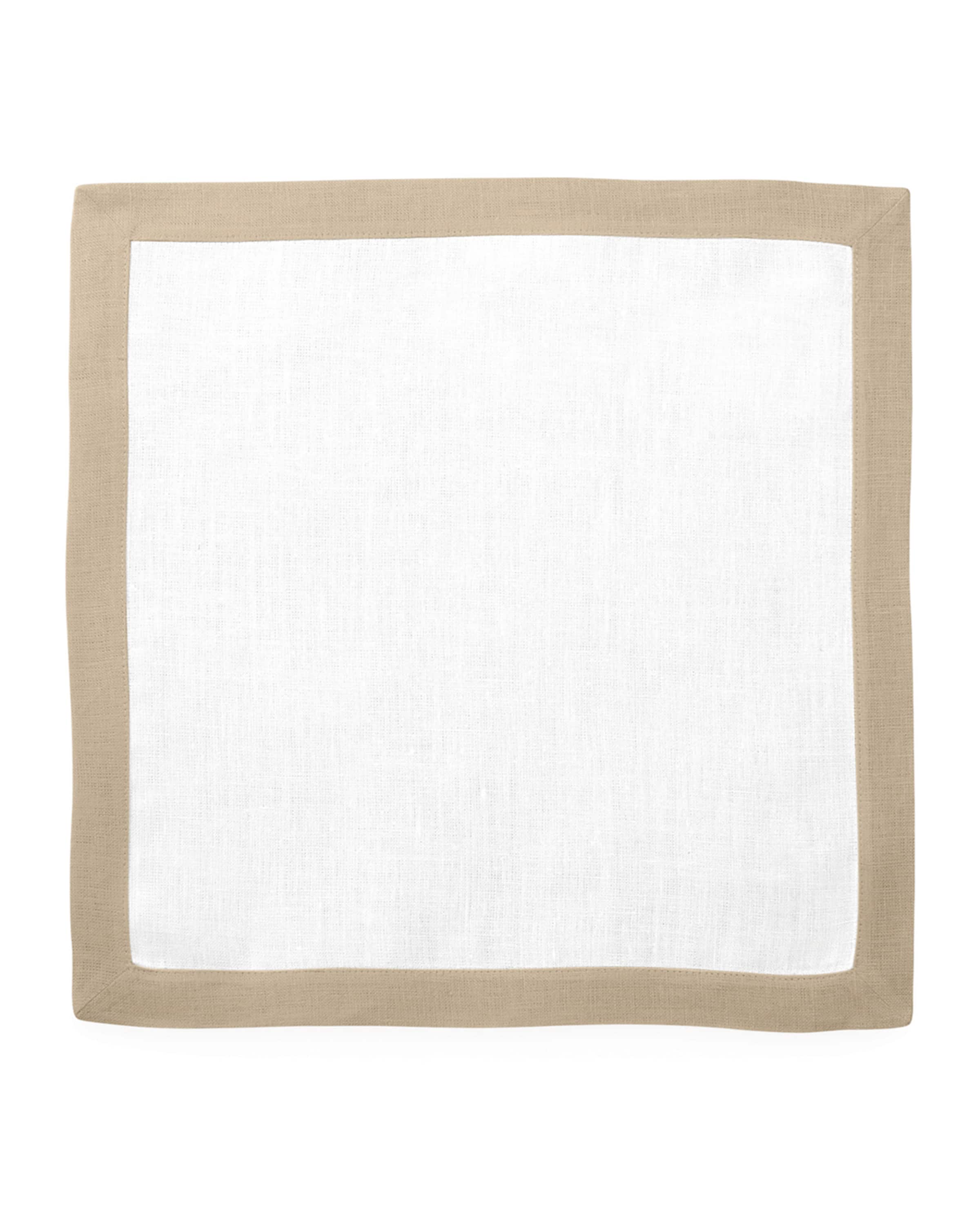 Matouk Casual Couture Boarder Square Placemats, Set of 4