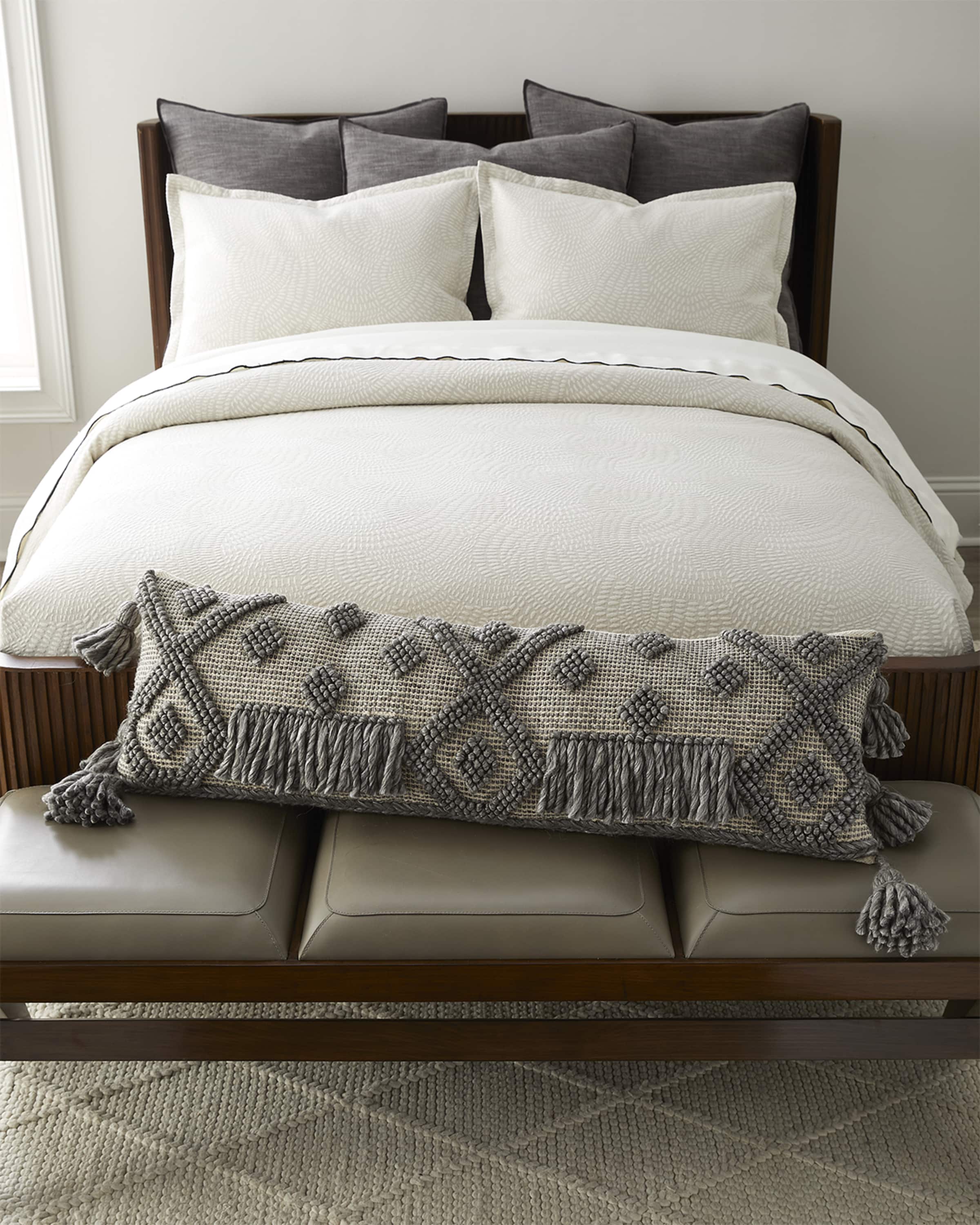 Amity Home Carlo X Large Bolster Pillow, 14" x 42"