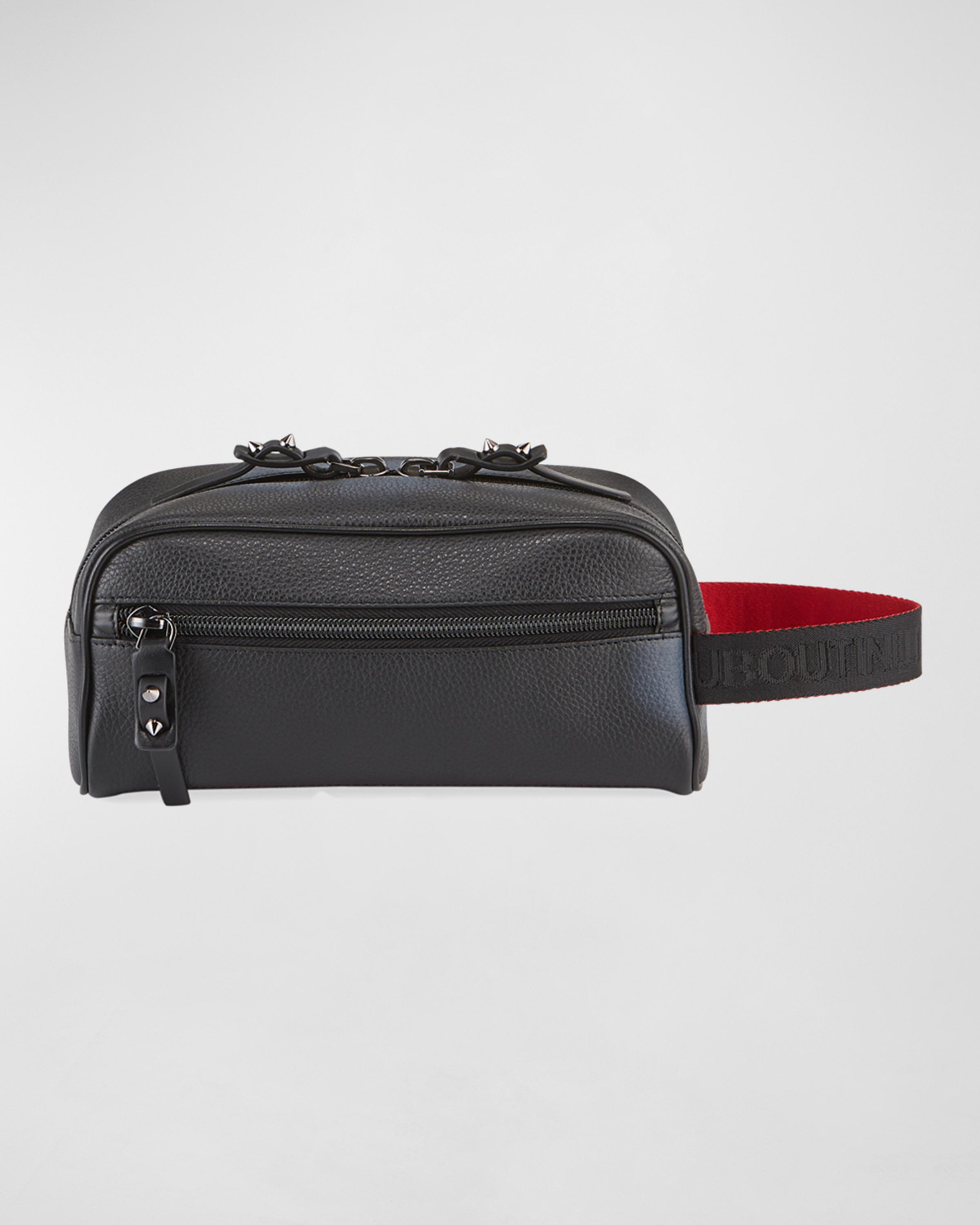 Christian Louboutin Men's Blaster Leather Toiletry Bag | Neiman Marcus