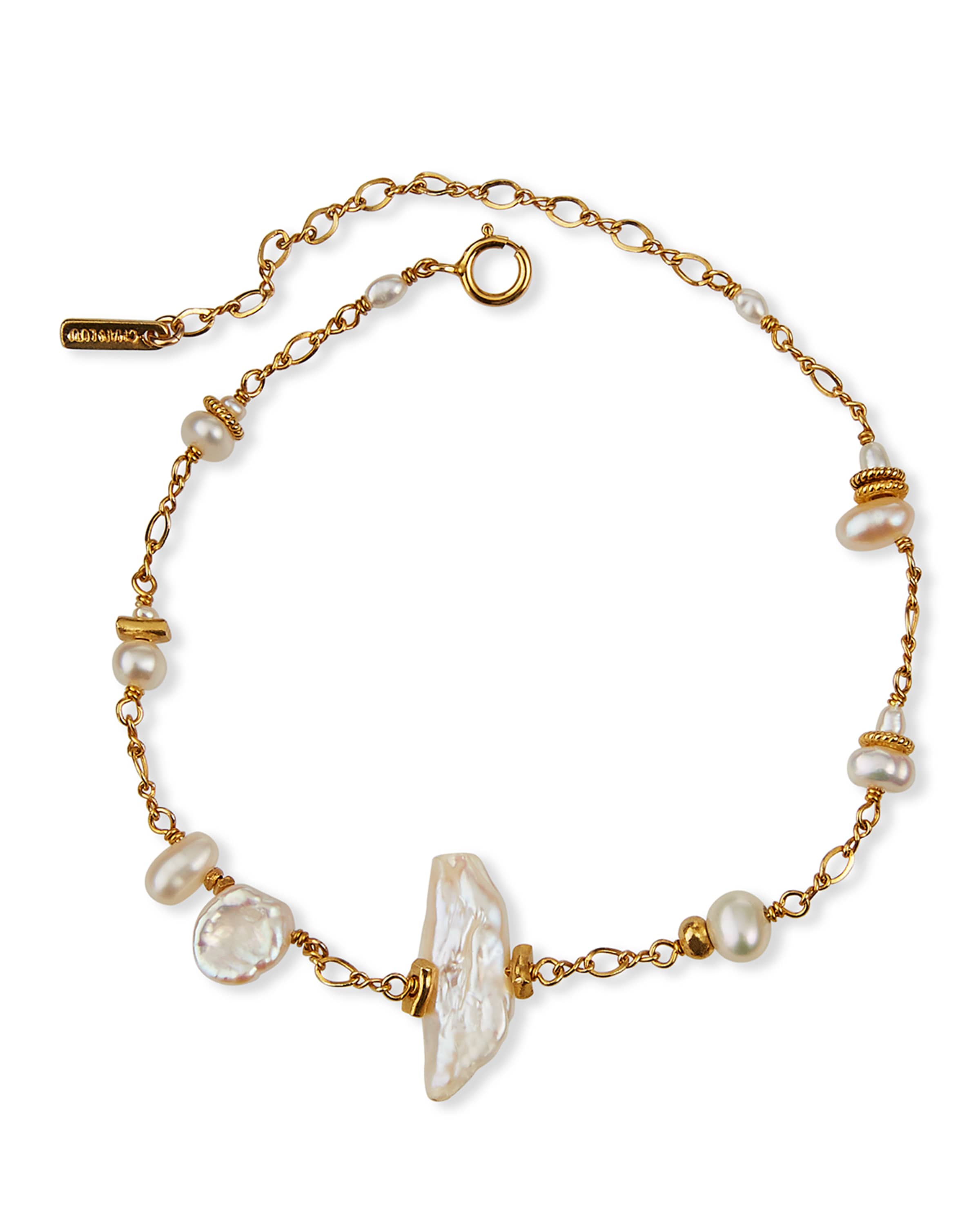 Chan Luu Mixed-Pearl Chain Bracelet | Neiman Marcus