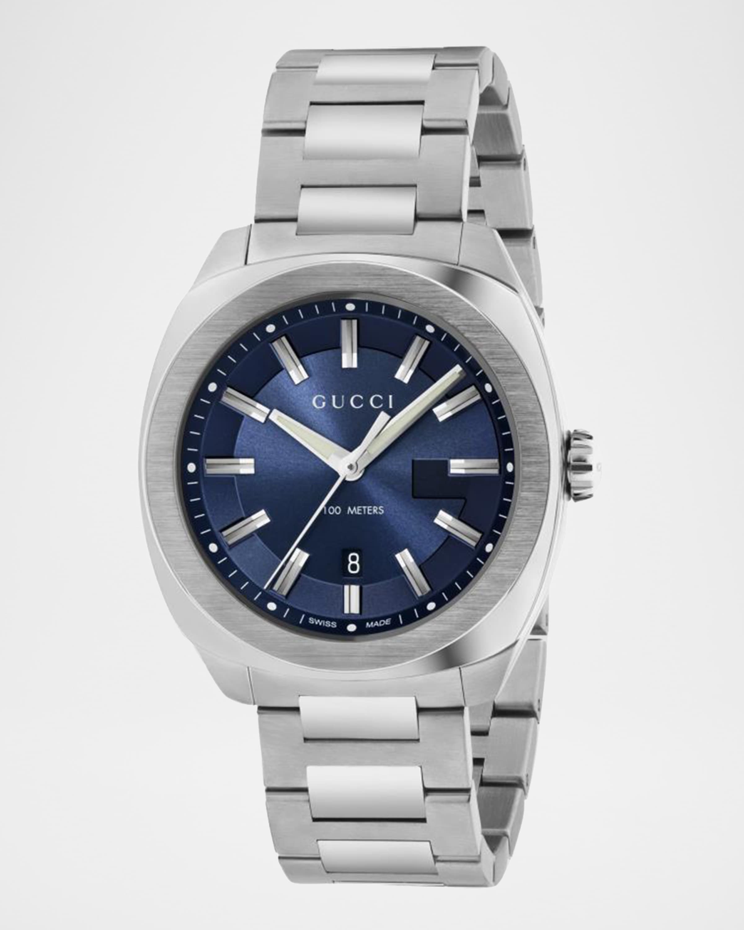 Gucci GG2570 41mm Stainless Steel Bracelet Watch | Neiman Marcus