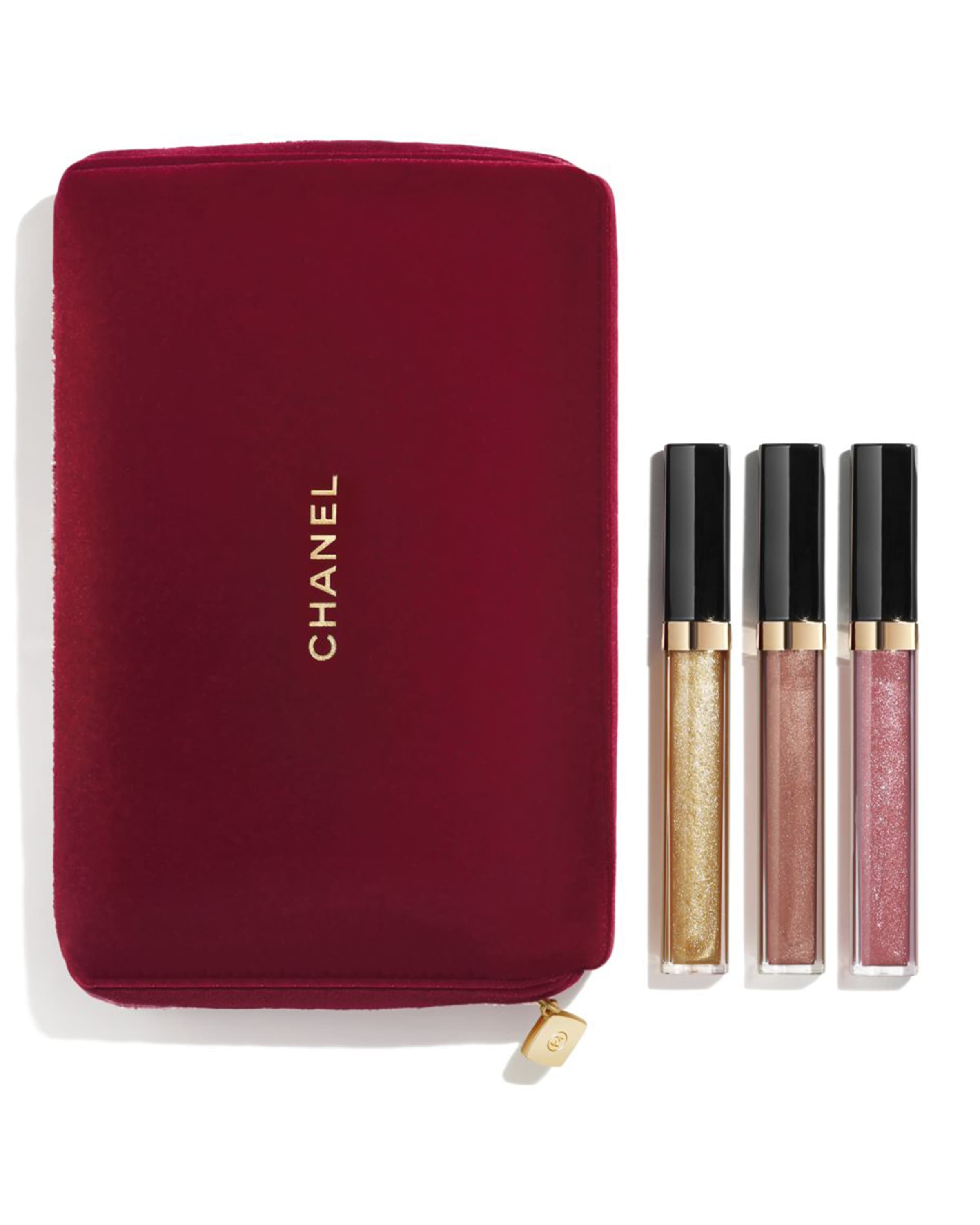 Chanel Holiday Gift Set 2021 SHEER SENSATION Lip Gloss Trio Gift Set