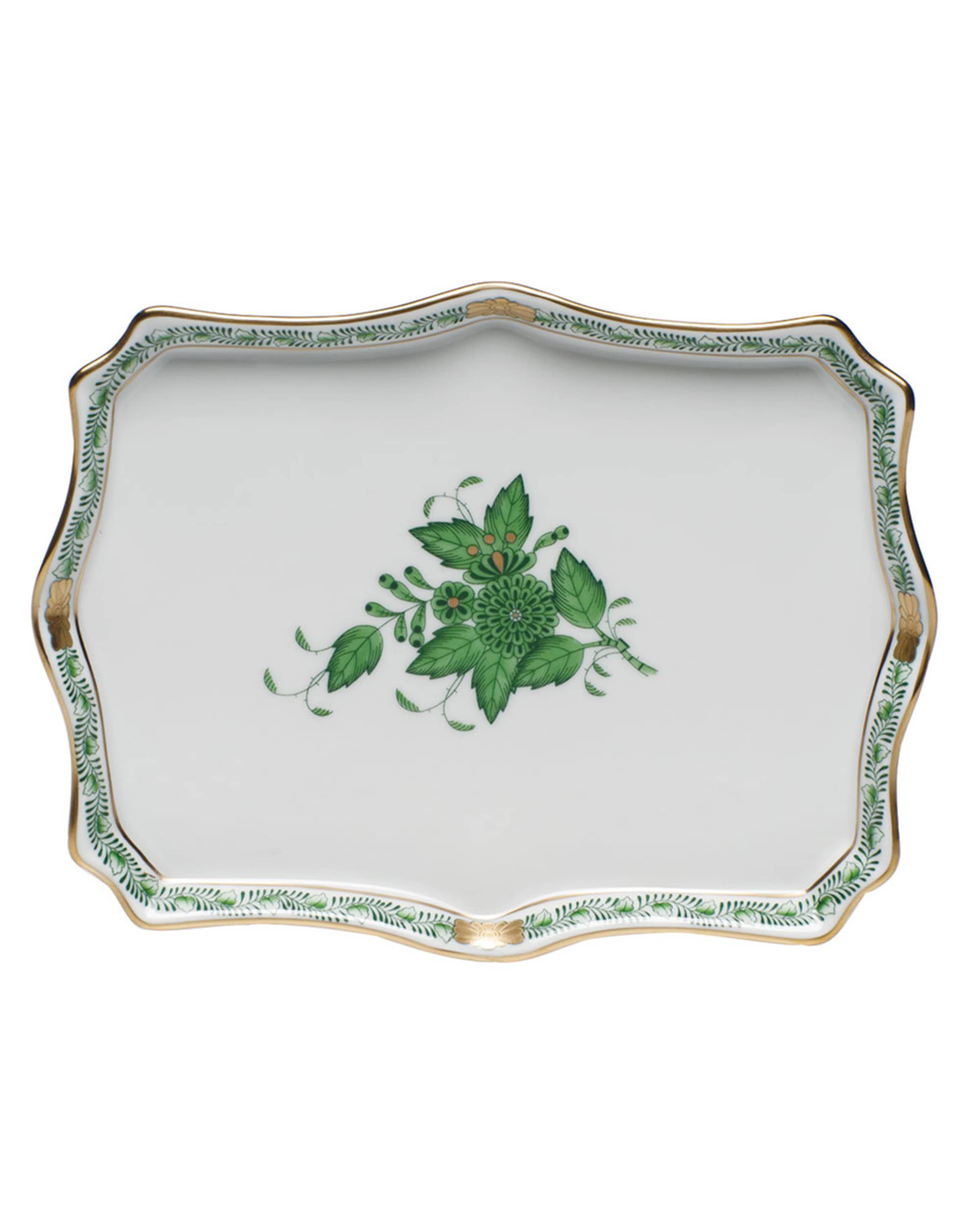 Herend Chinese Bouquet Green Small Tray
