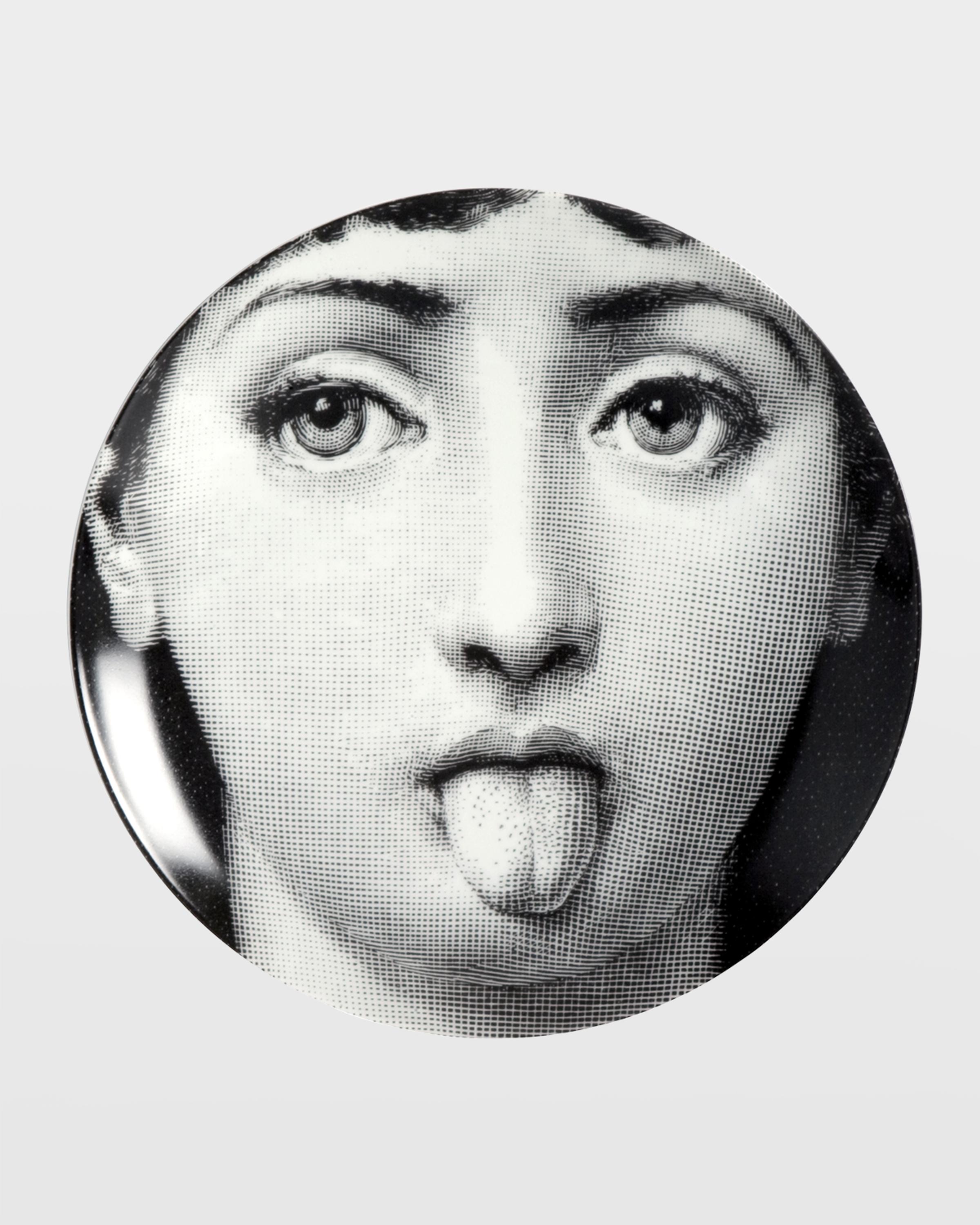 FORNASETTI 壁掛けプレート Fornasetti Tema E Variazioni n. 82 Tongue Out Wall Plate | Neiman