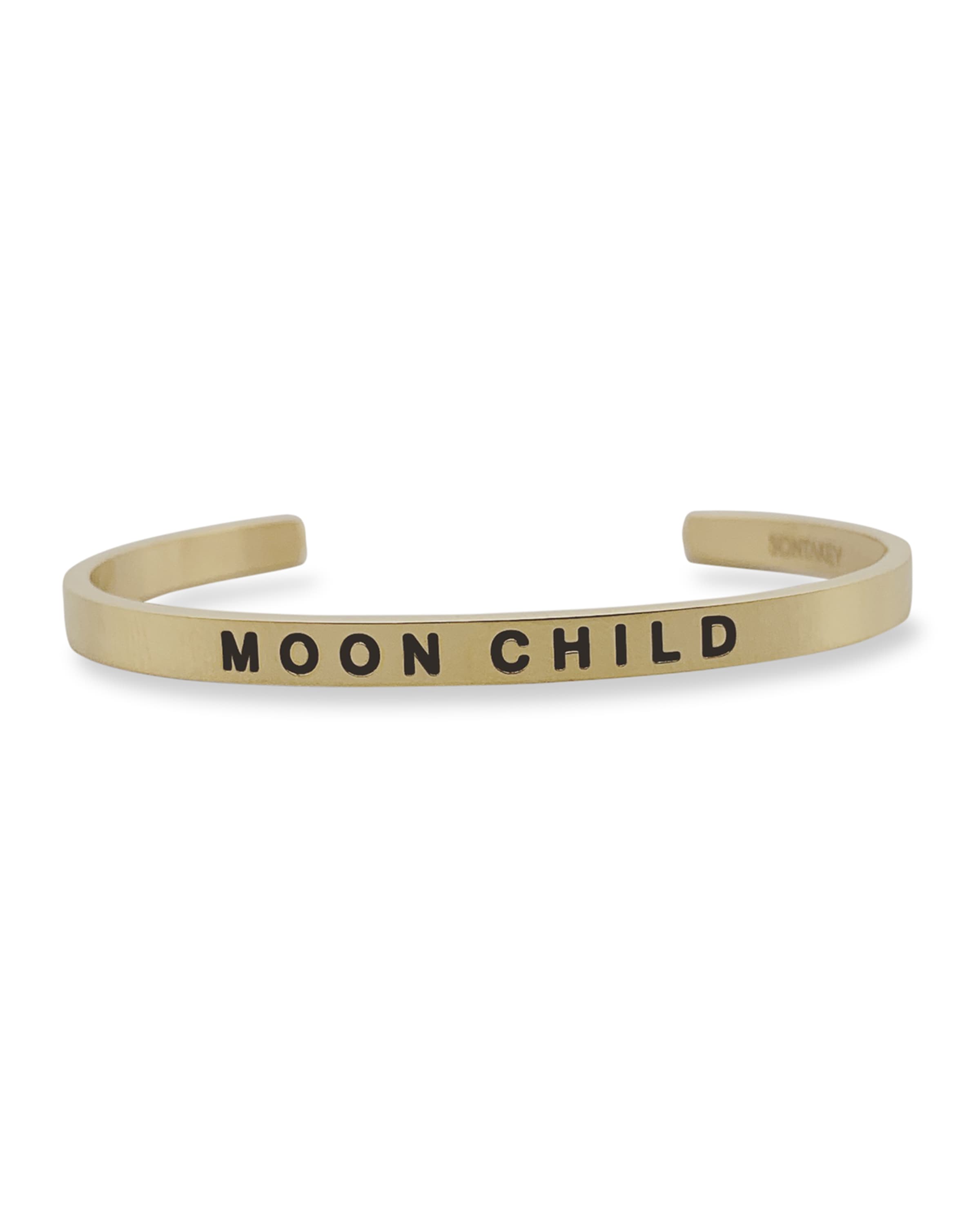 Sontakey Girl's Moon Child Engraved Bangle Bracelet