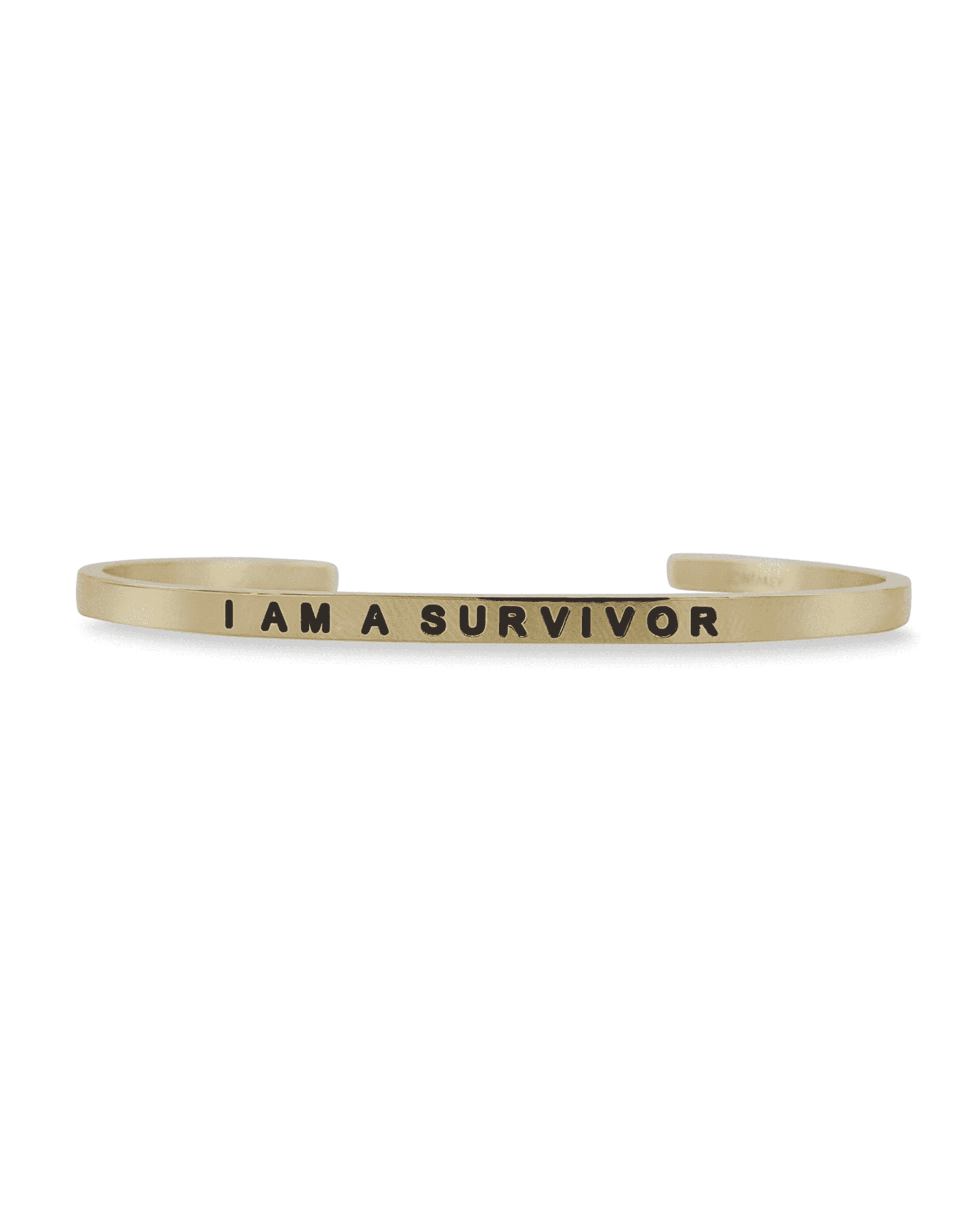Sontakey Girl's I Am A Survivor Engraved Bangle Bracelet