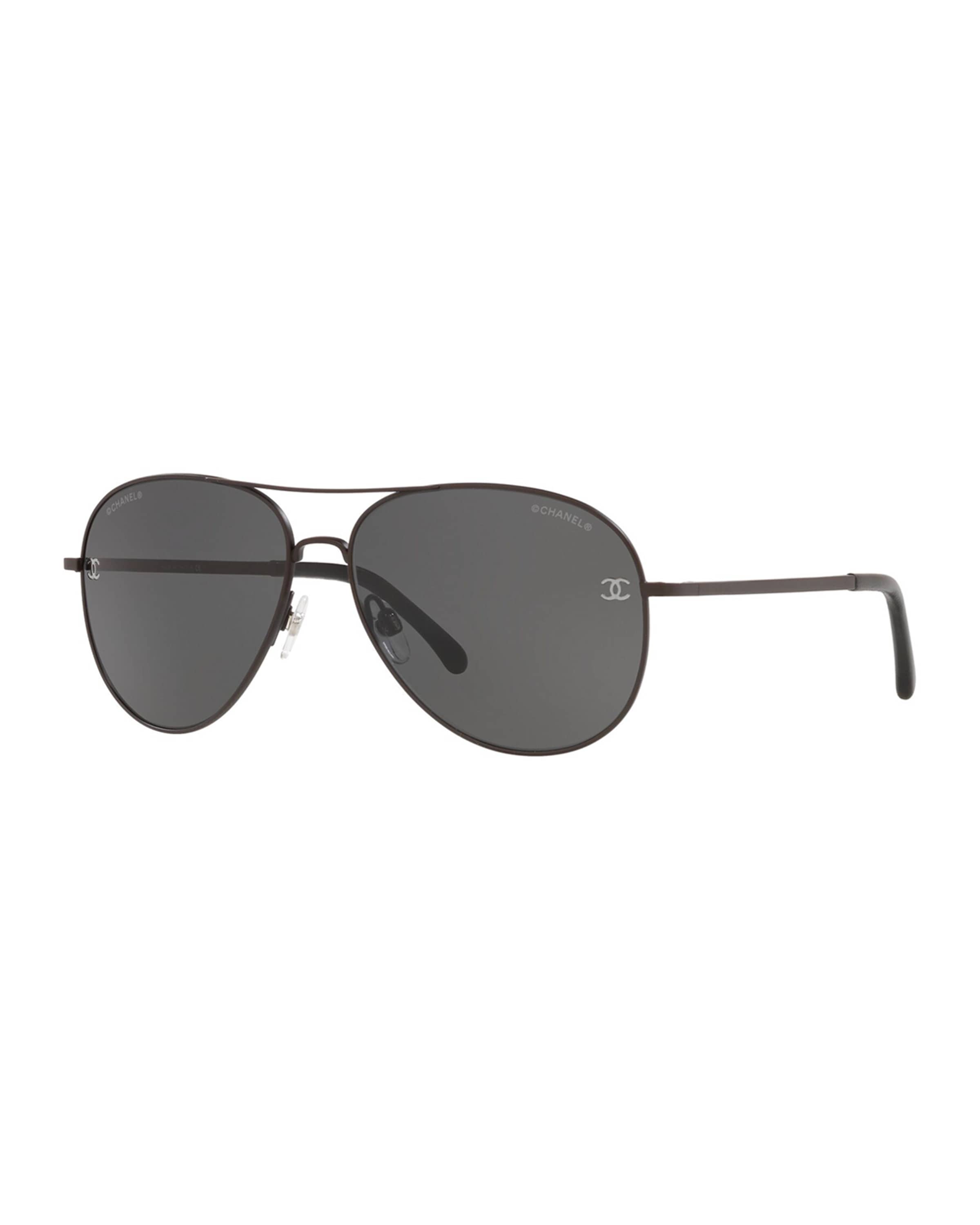 CHANEL Metal Aviator Sunglasses with Gradient Lenses | Neiman Marcus