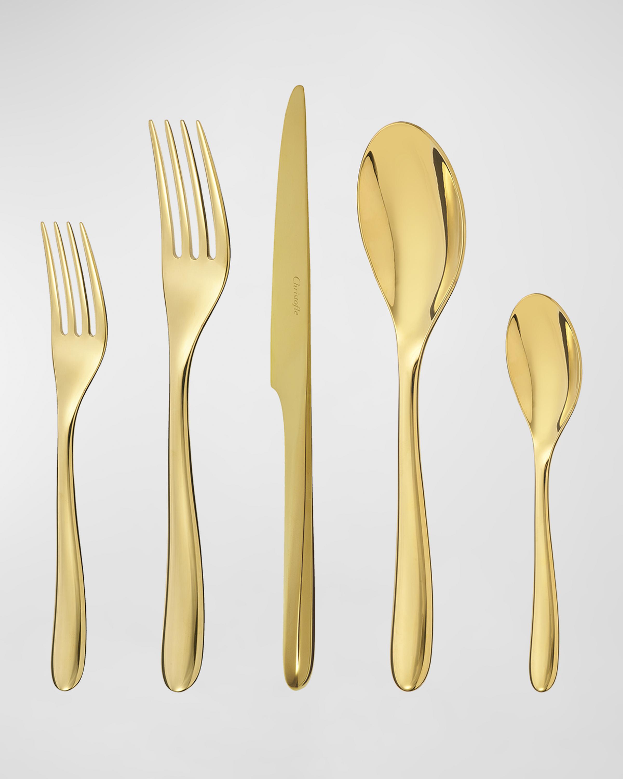 Christofle L'Ame de Christofle Golden 5-Piece Flatware Set