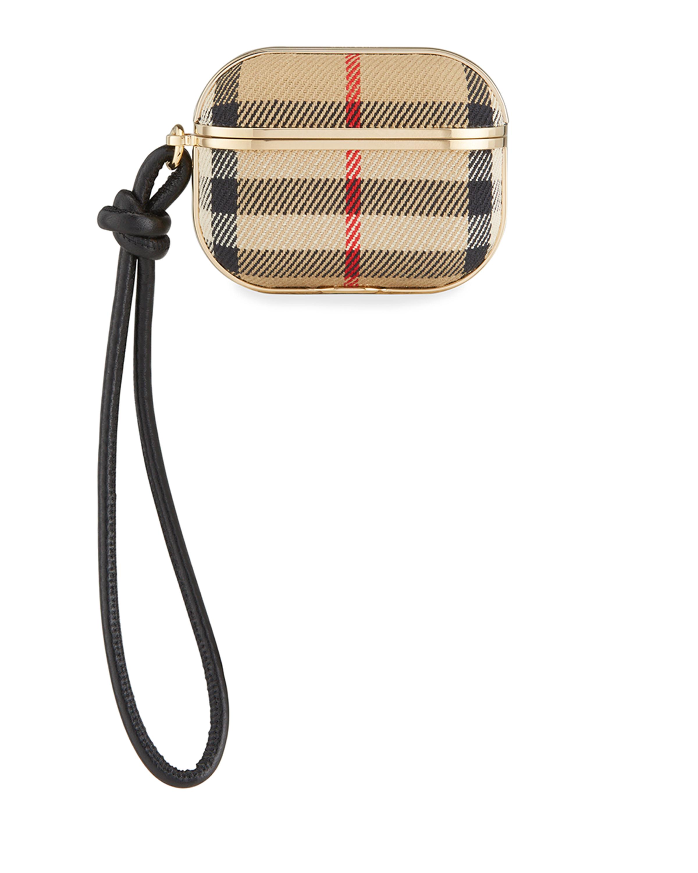 小物 Burberry airpods case Burberry Vintage Check AirPods Case w/ Leather Strap | Neiman Marcus