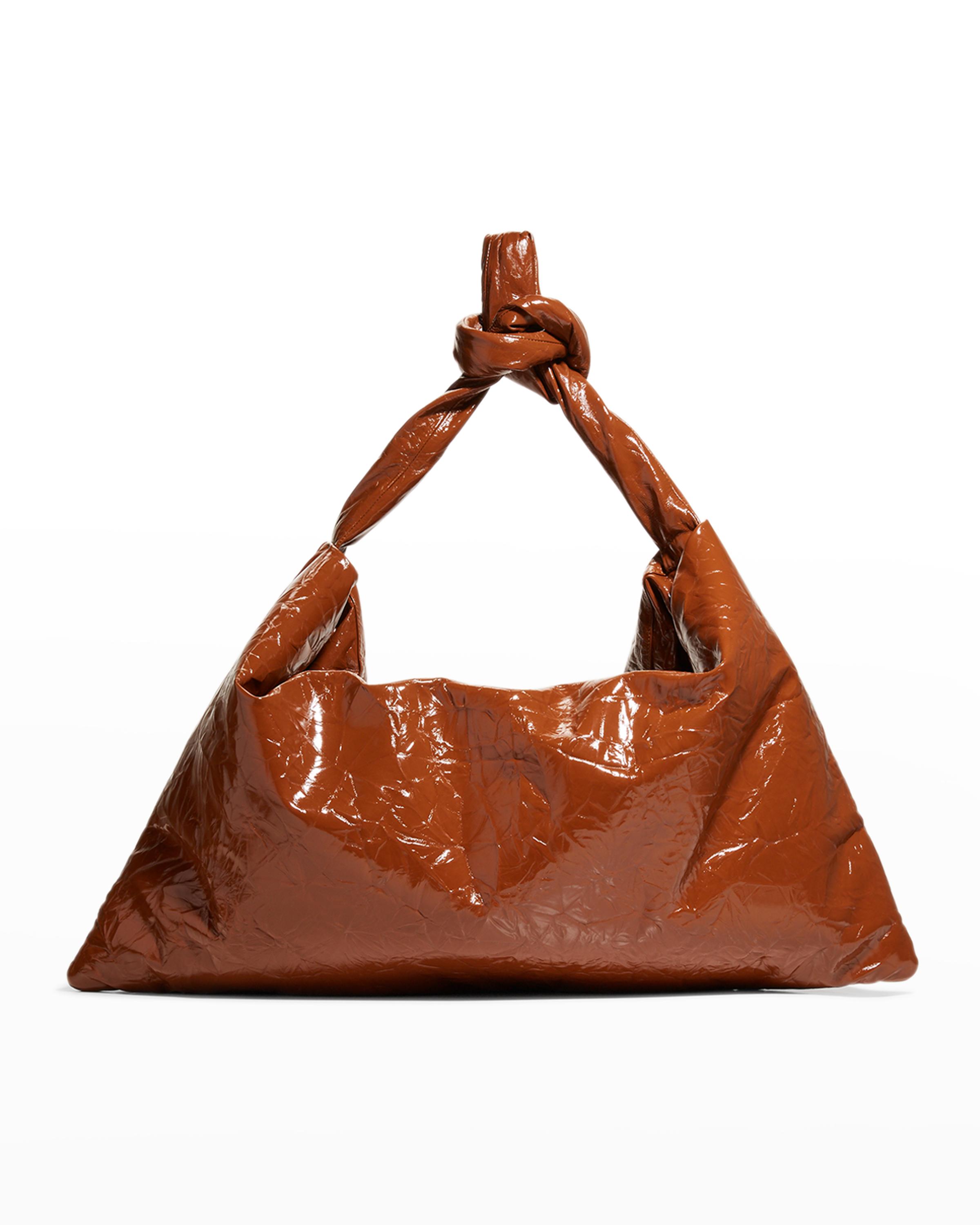 バッグ KASSL EDITIONS square medium bag Kassl Medium Square Lacquer Leather Shoulder Bag | Neiman Marcus